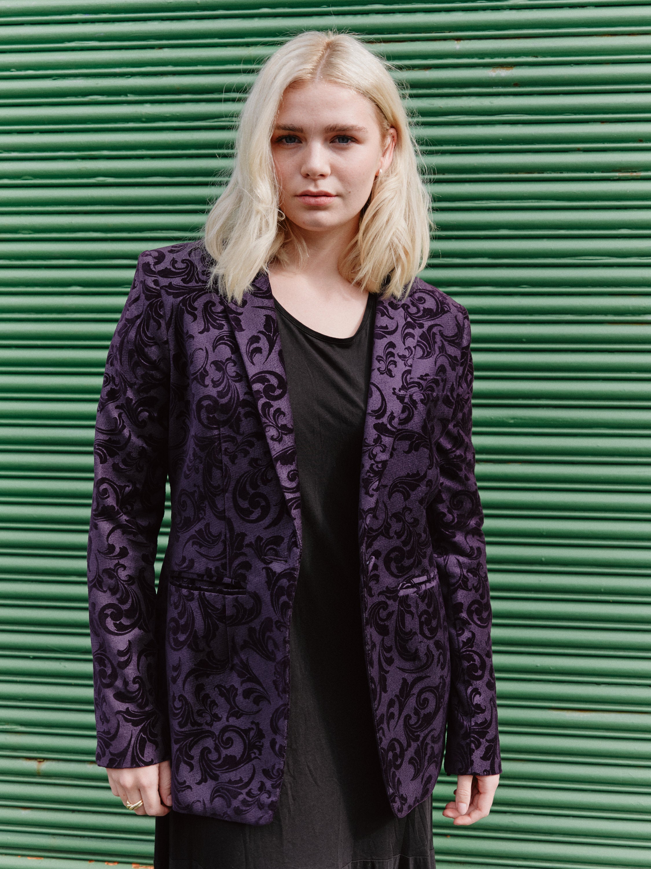 Ksubi printed Velvet blazer