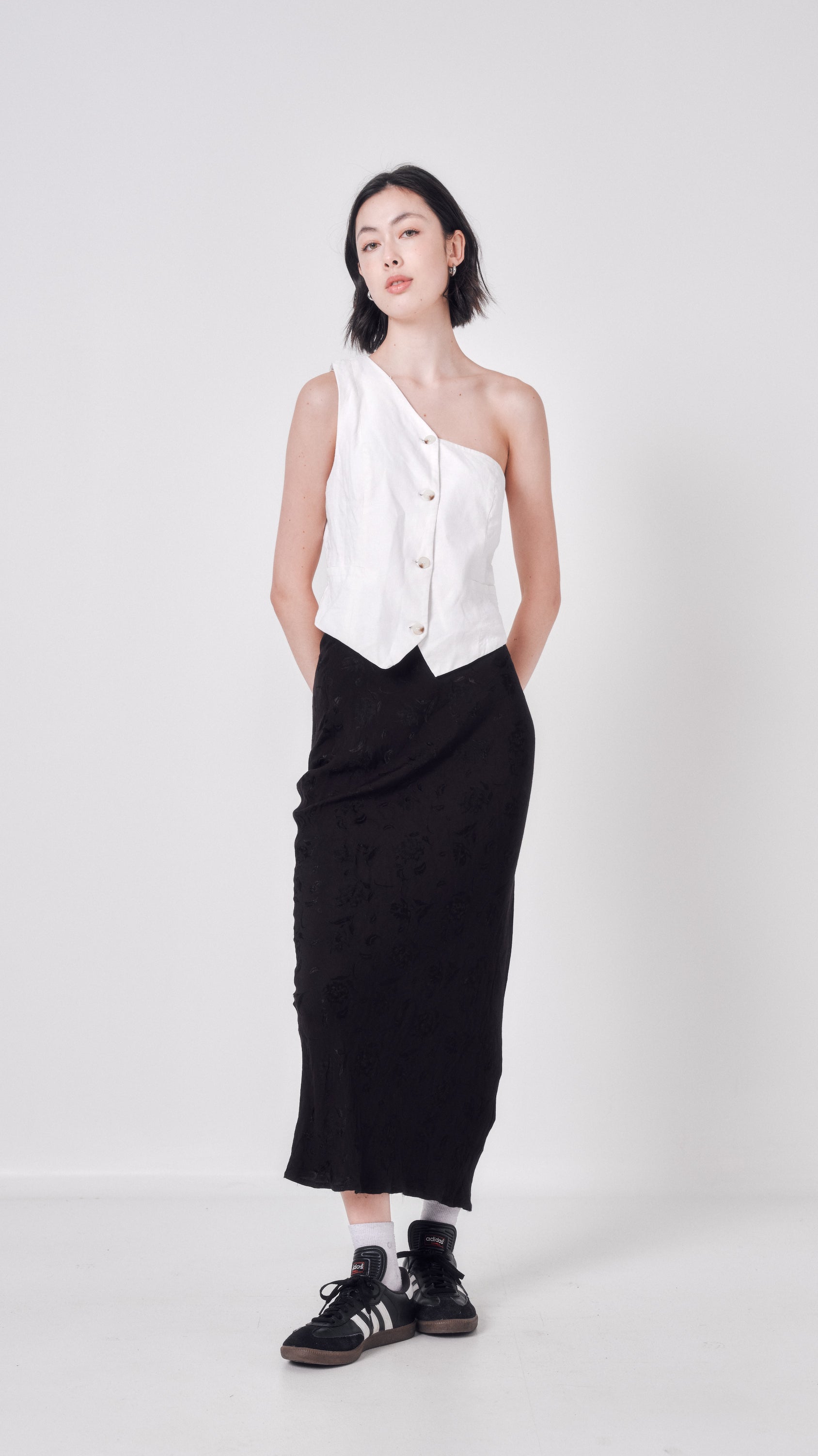 Glassons one shoulder blazer top