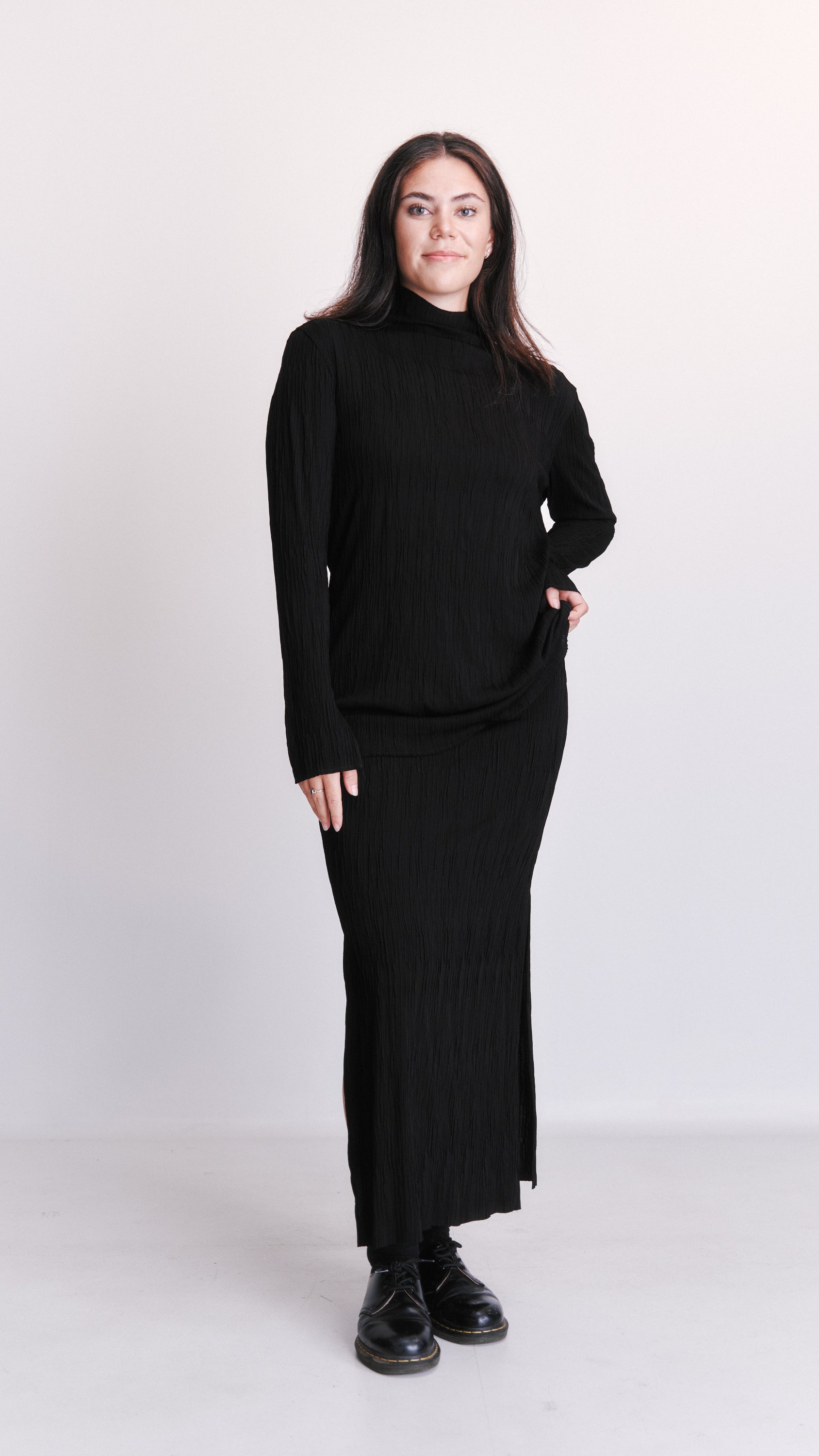 Bassike pleated two peice