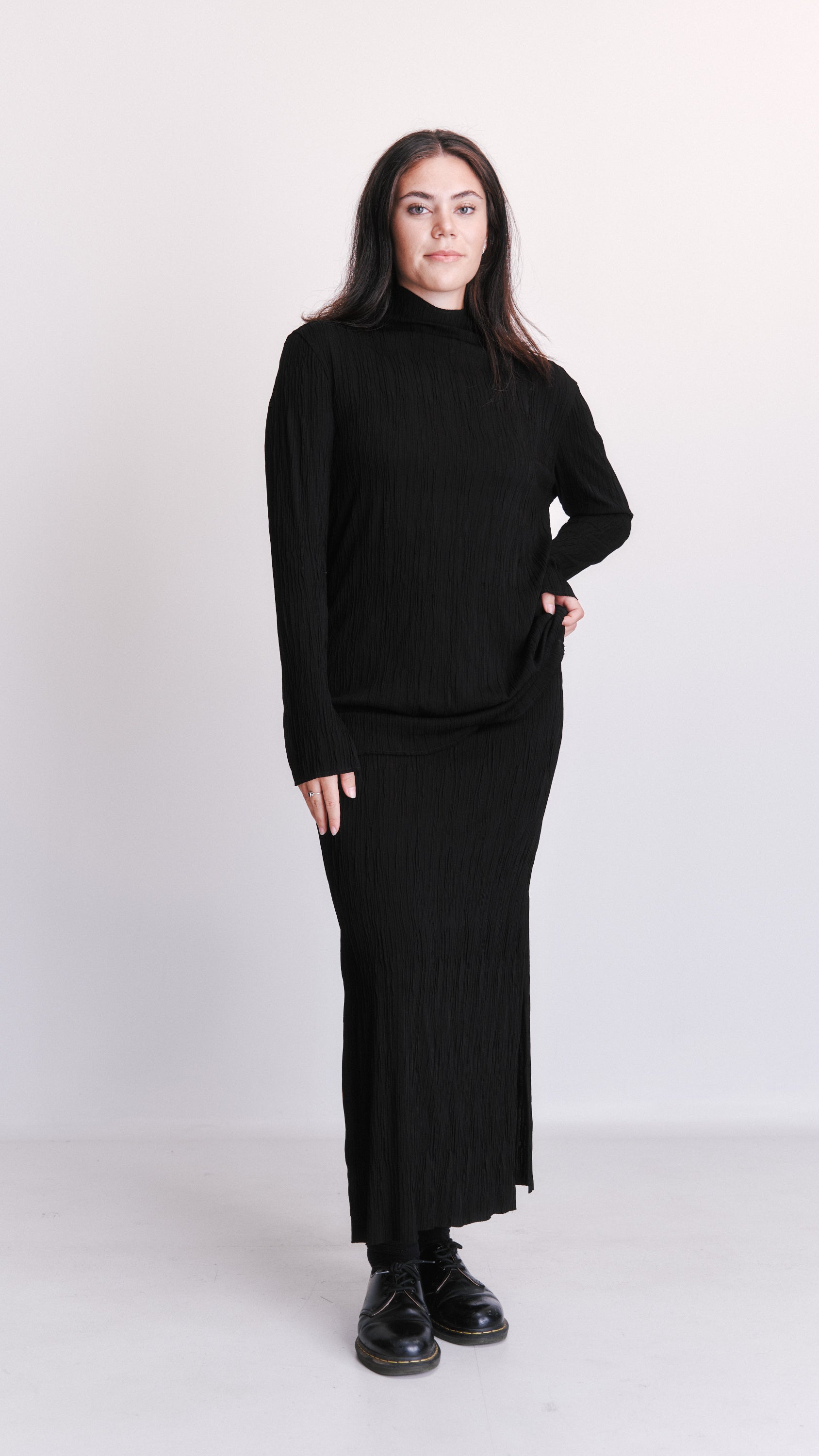 Bassike pleated two peice