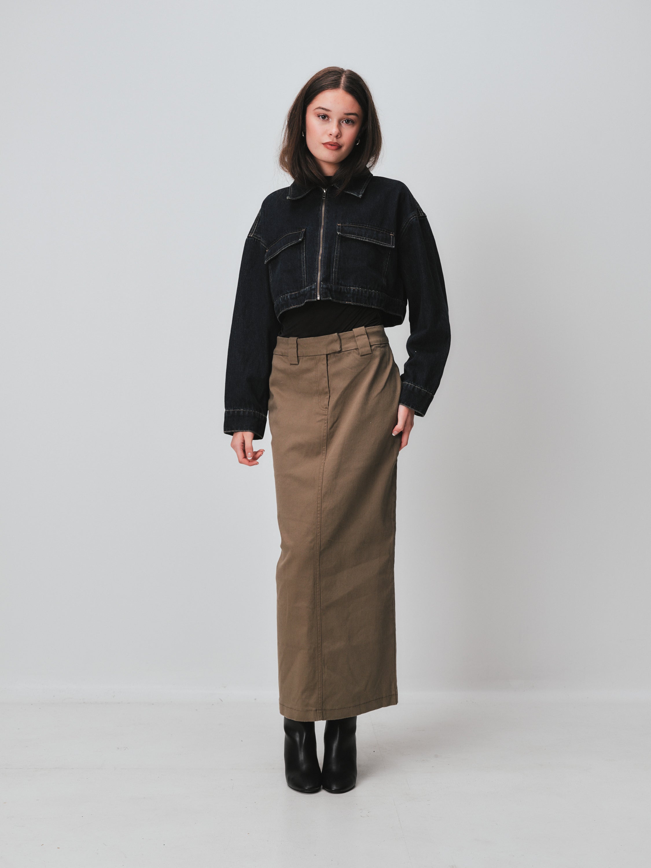 Glassons cropped denim jacket
