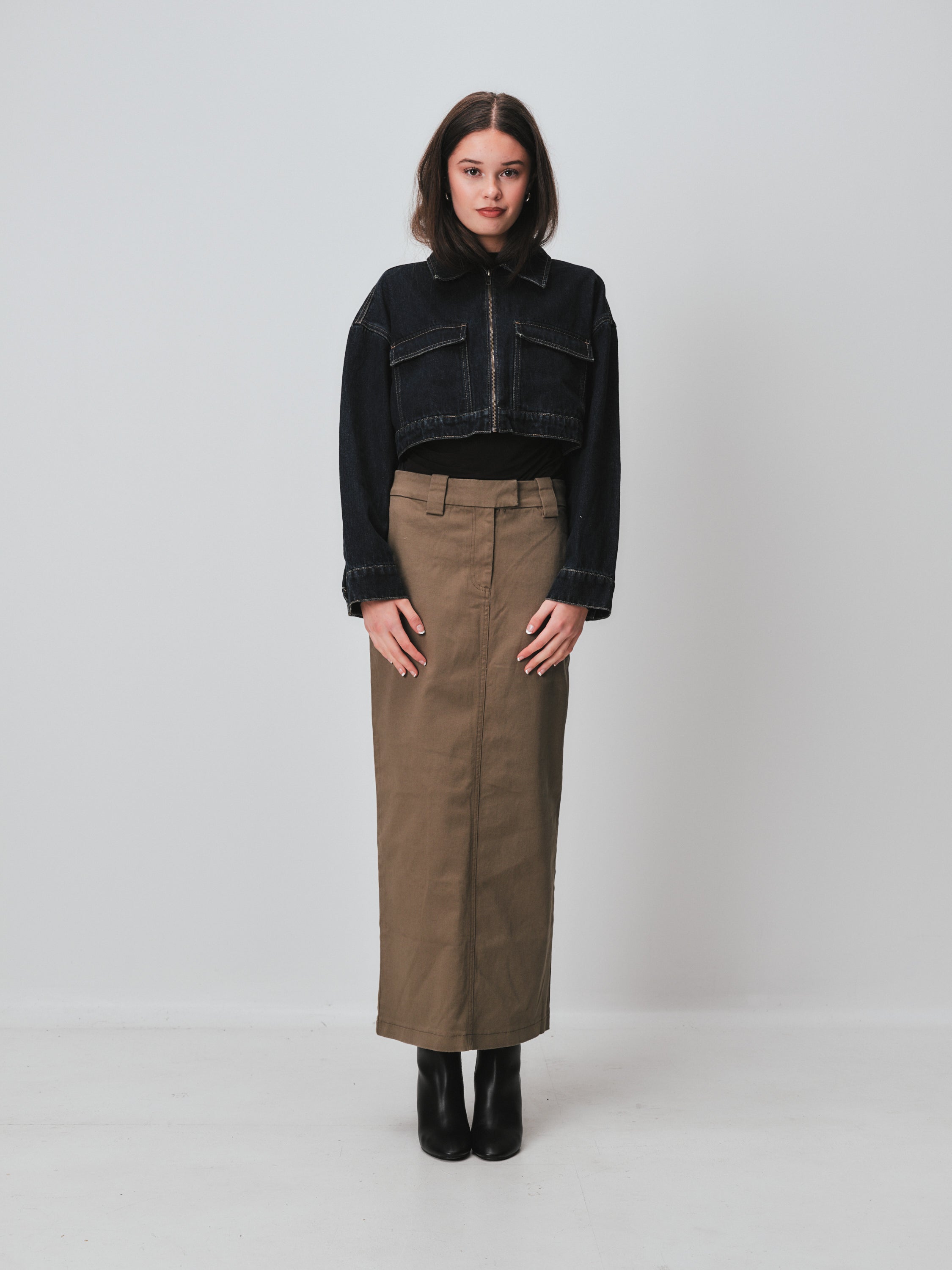 Glassons cropped denim jacket