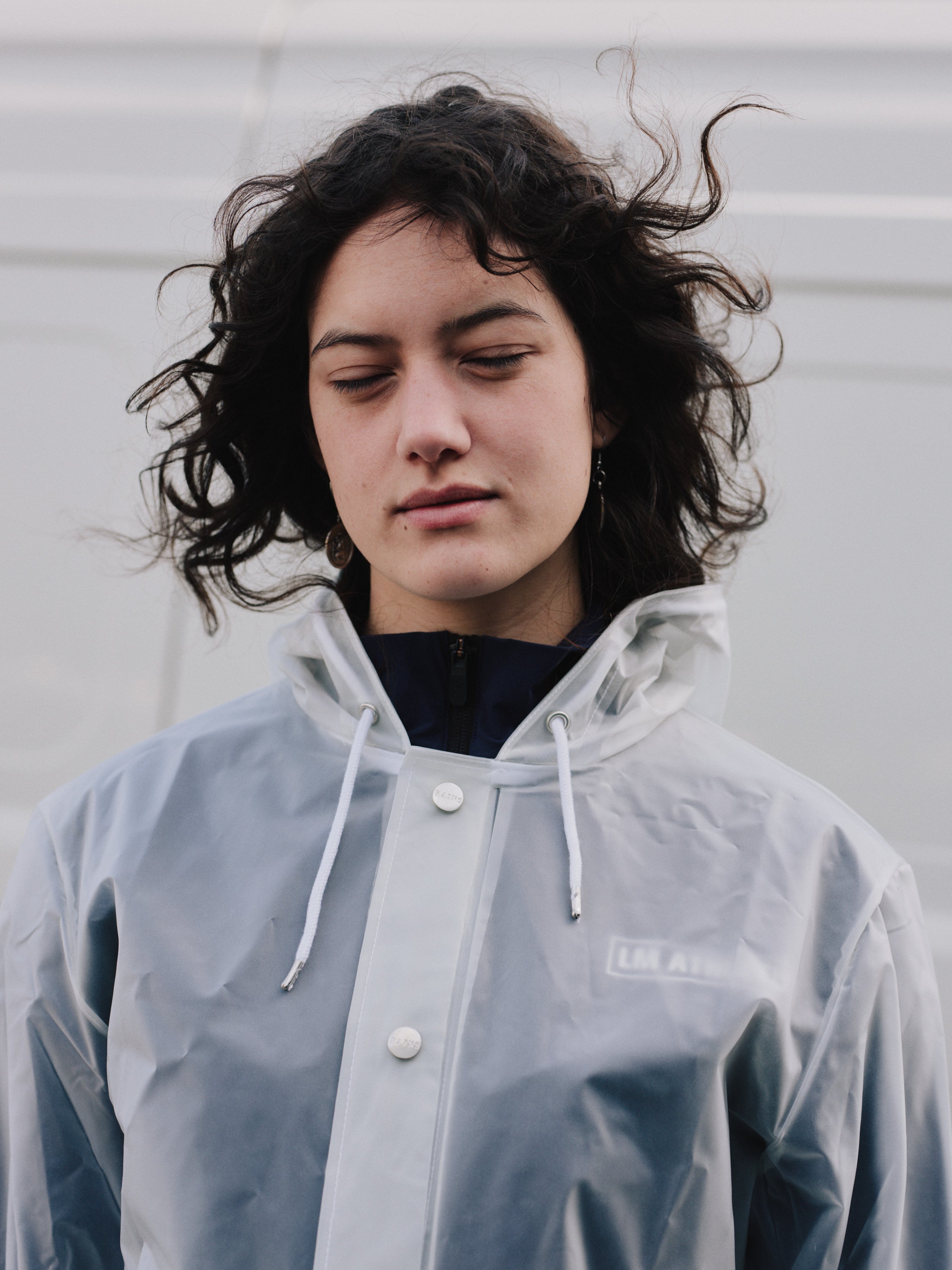 RAINS transparent rain jacket