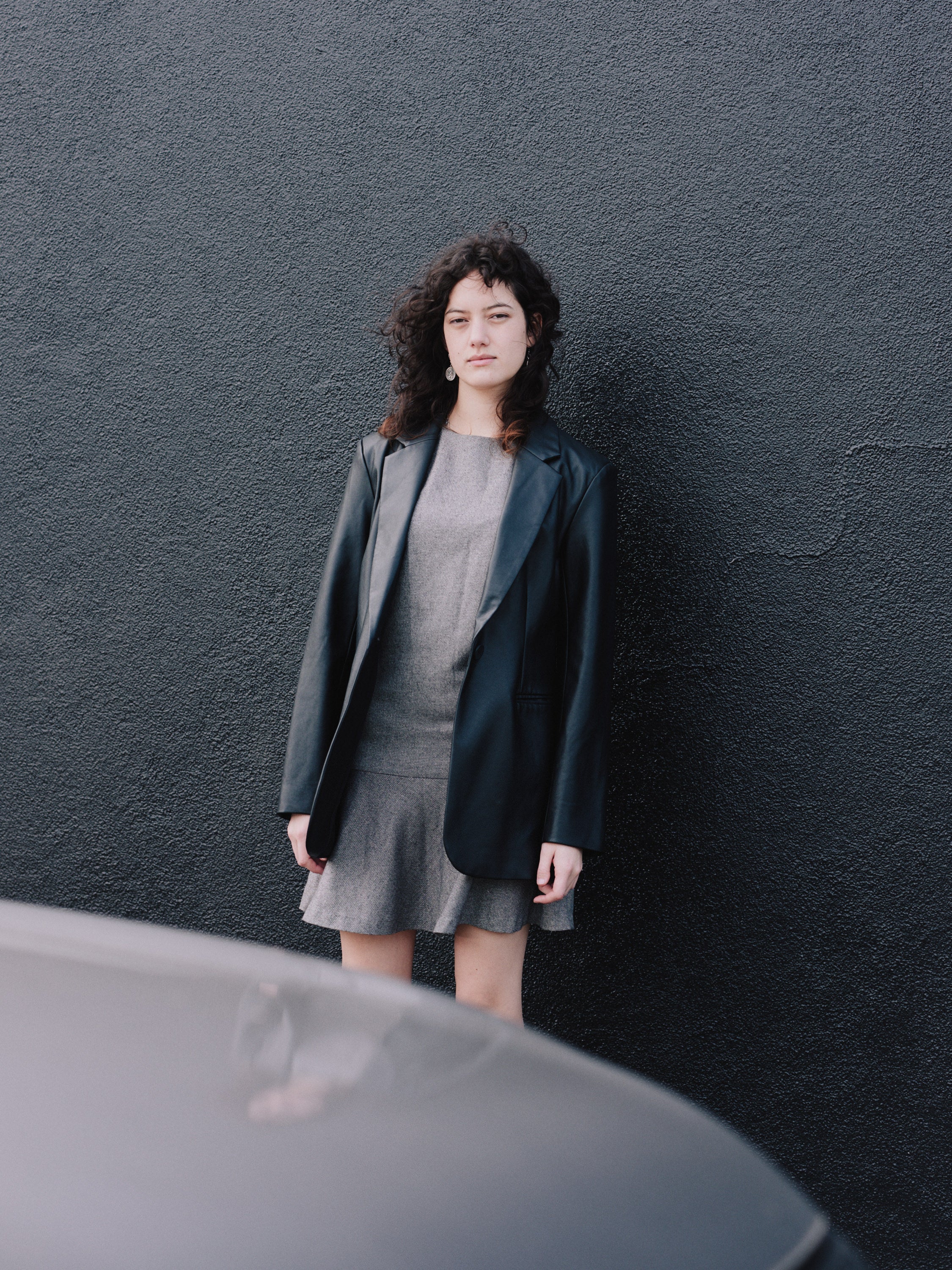 Helen Cherry Wool blend dress