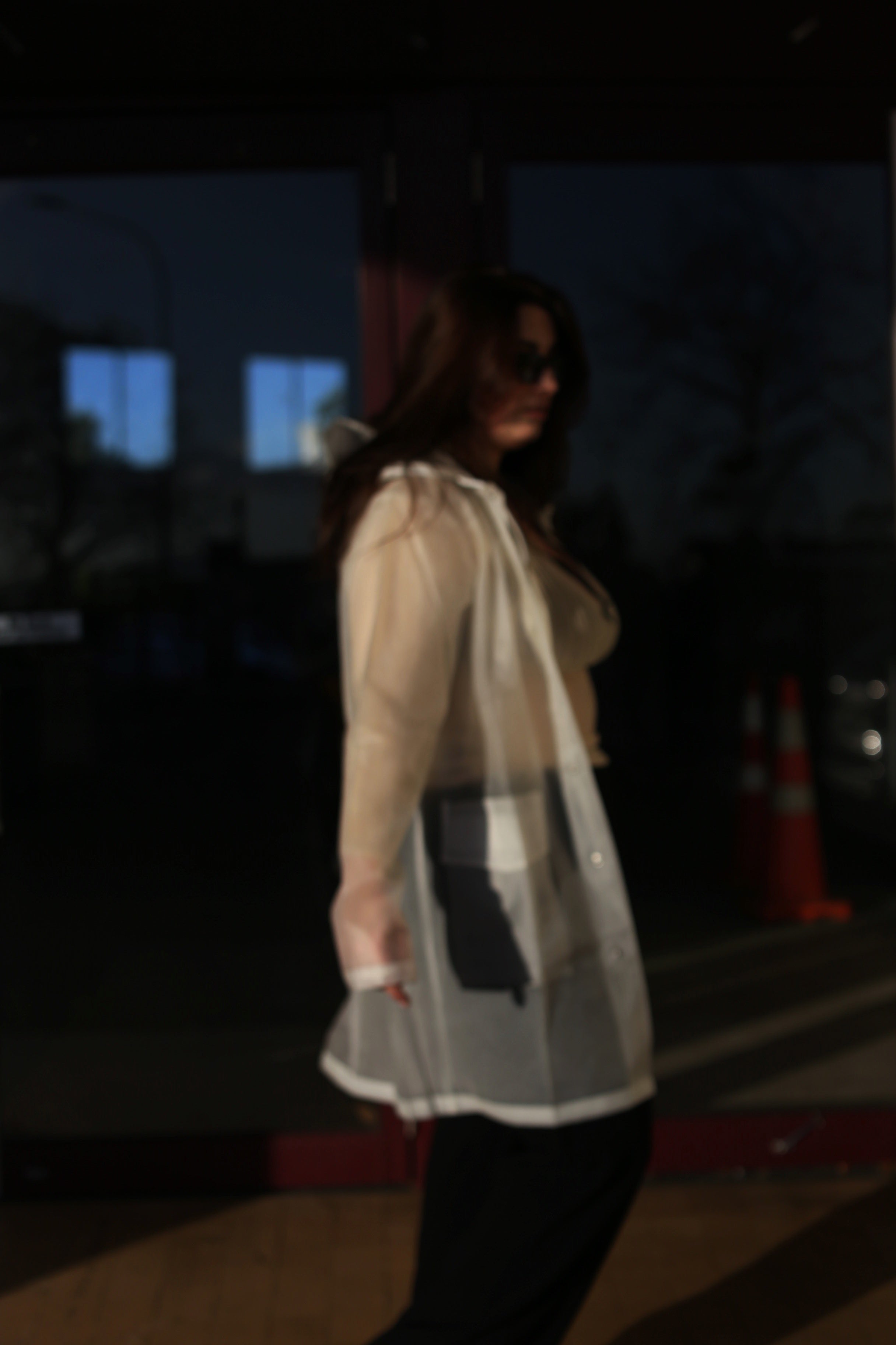 RAINS transparent rain jacket