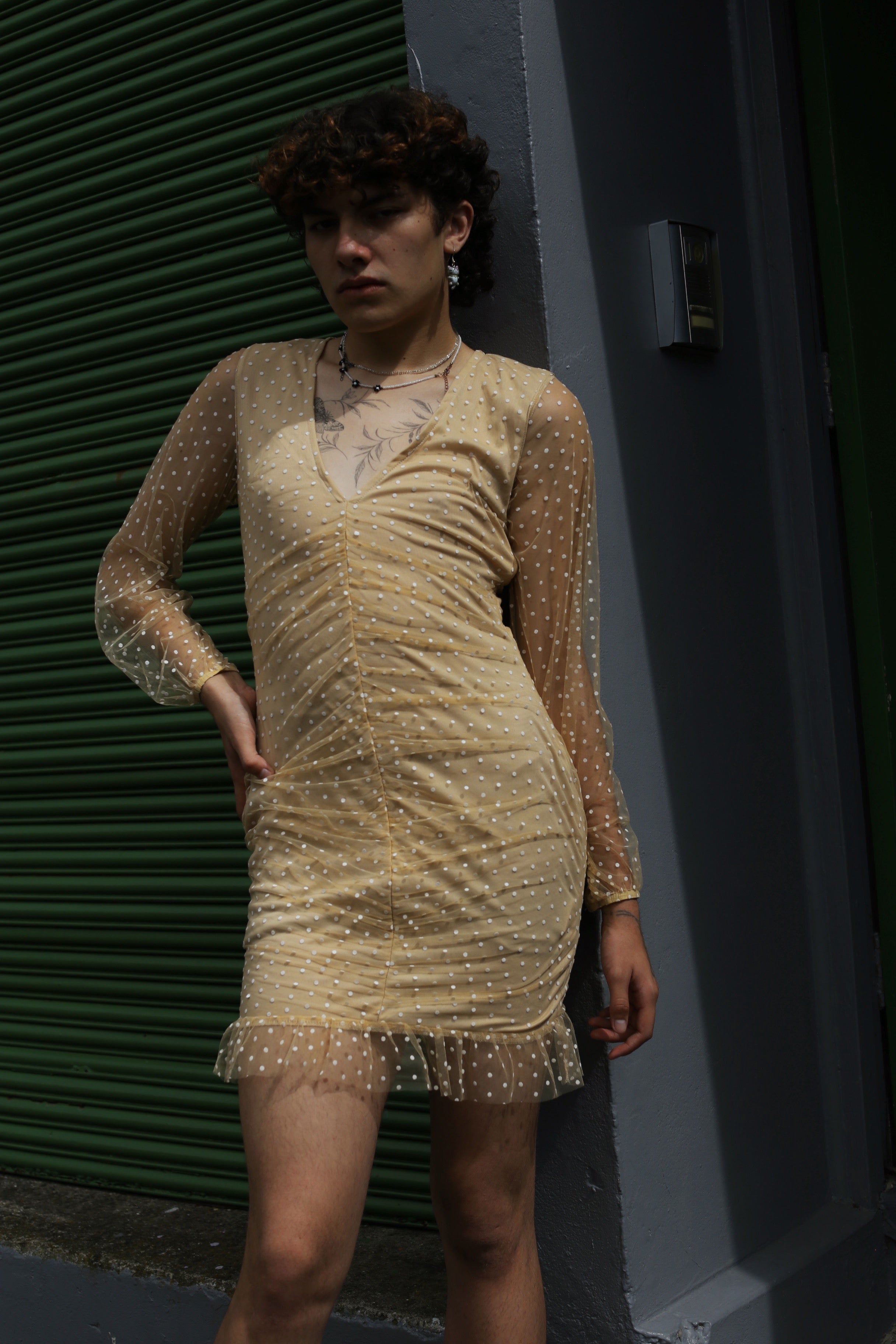 Miss Guided ruched mini dress