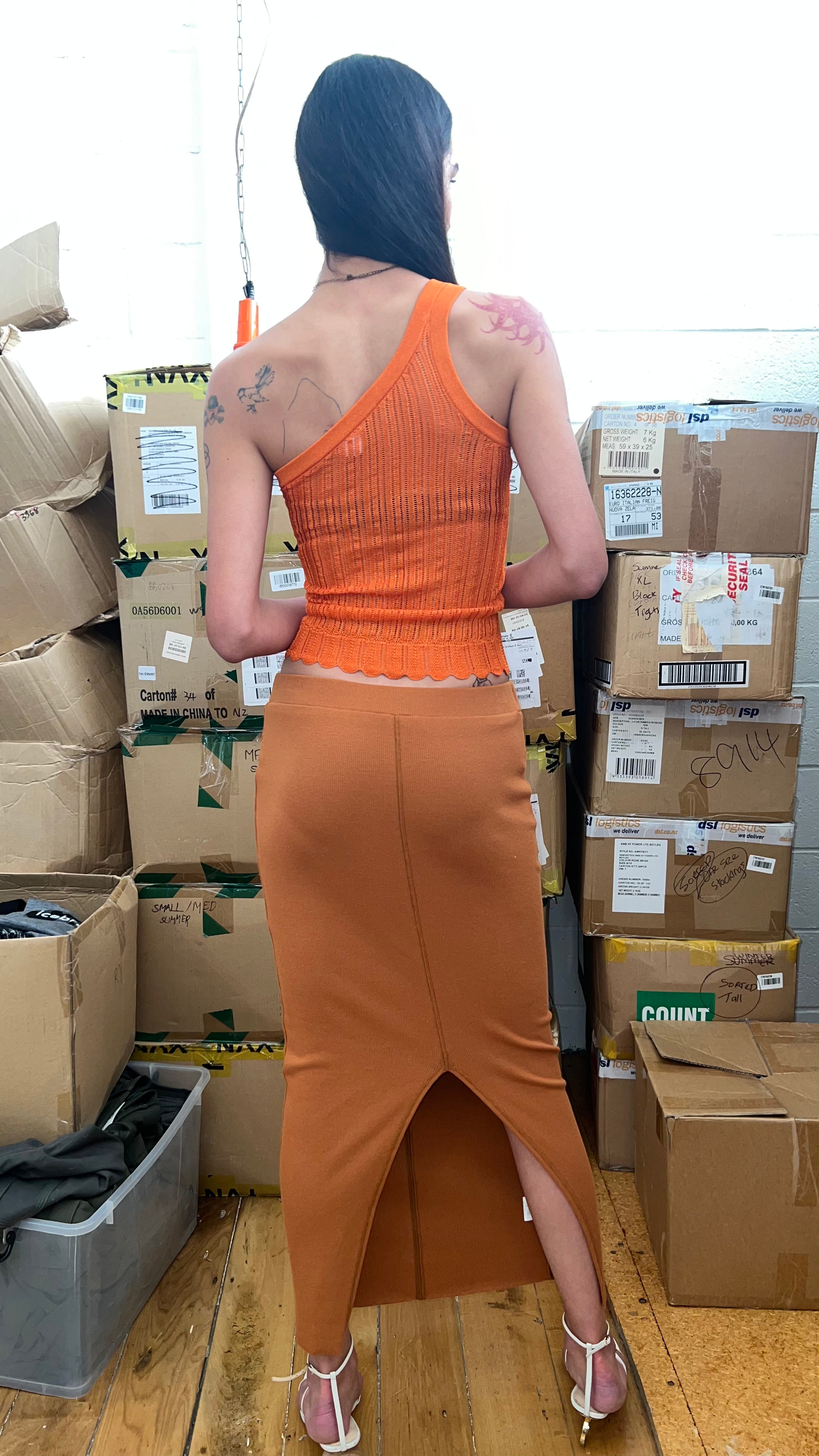 Nyne ribbed skirt