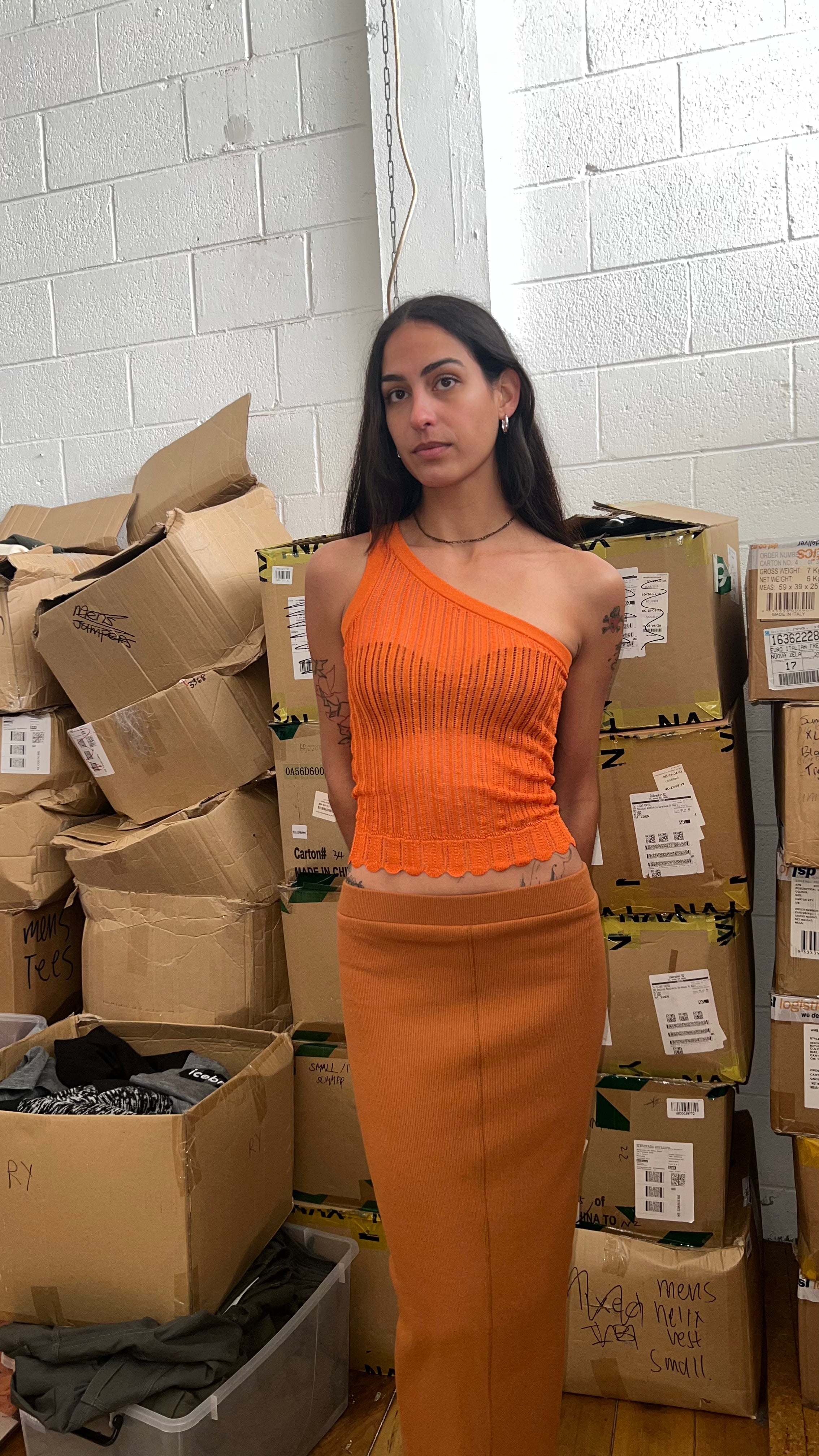 Nyne ribbed skirt