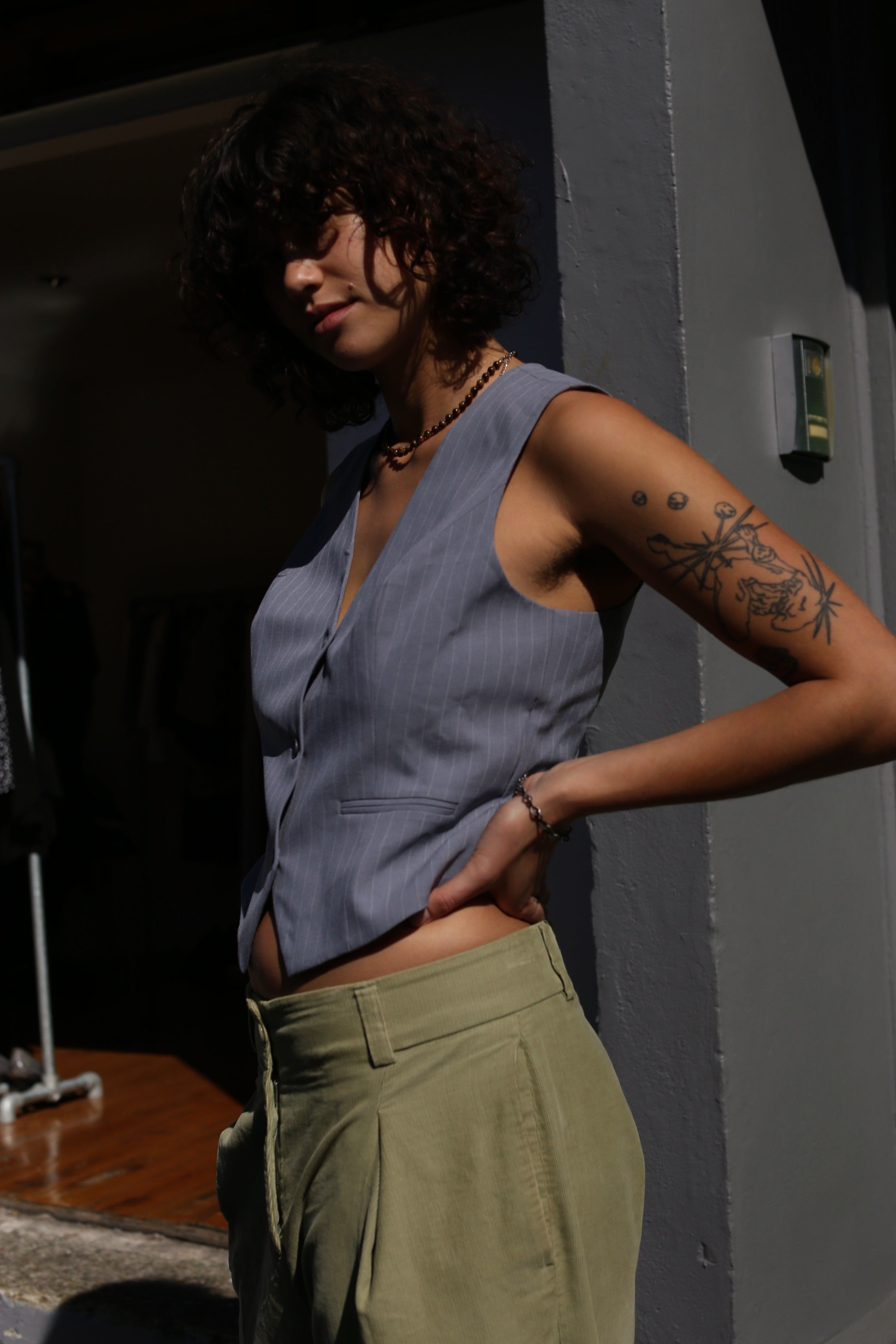 Glassons pinstripe waistcoat