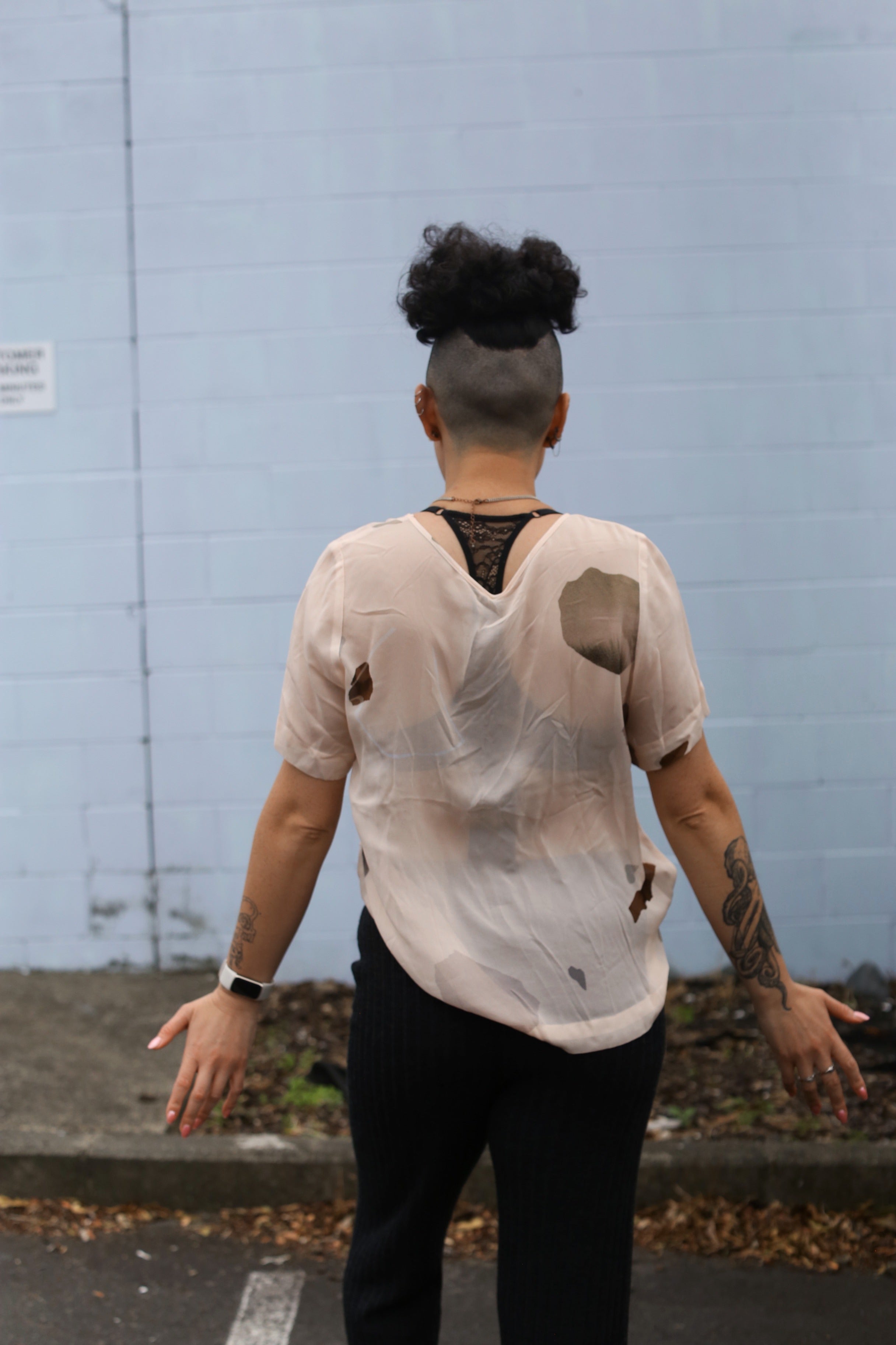 Nyne Arc printed top