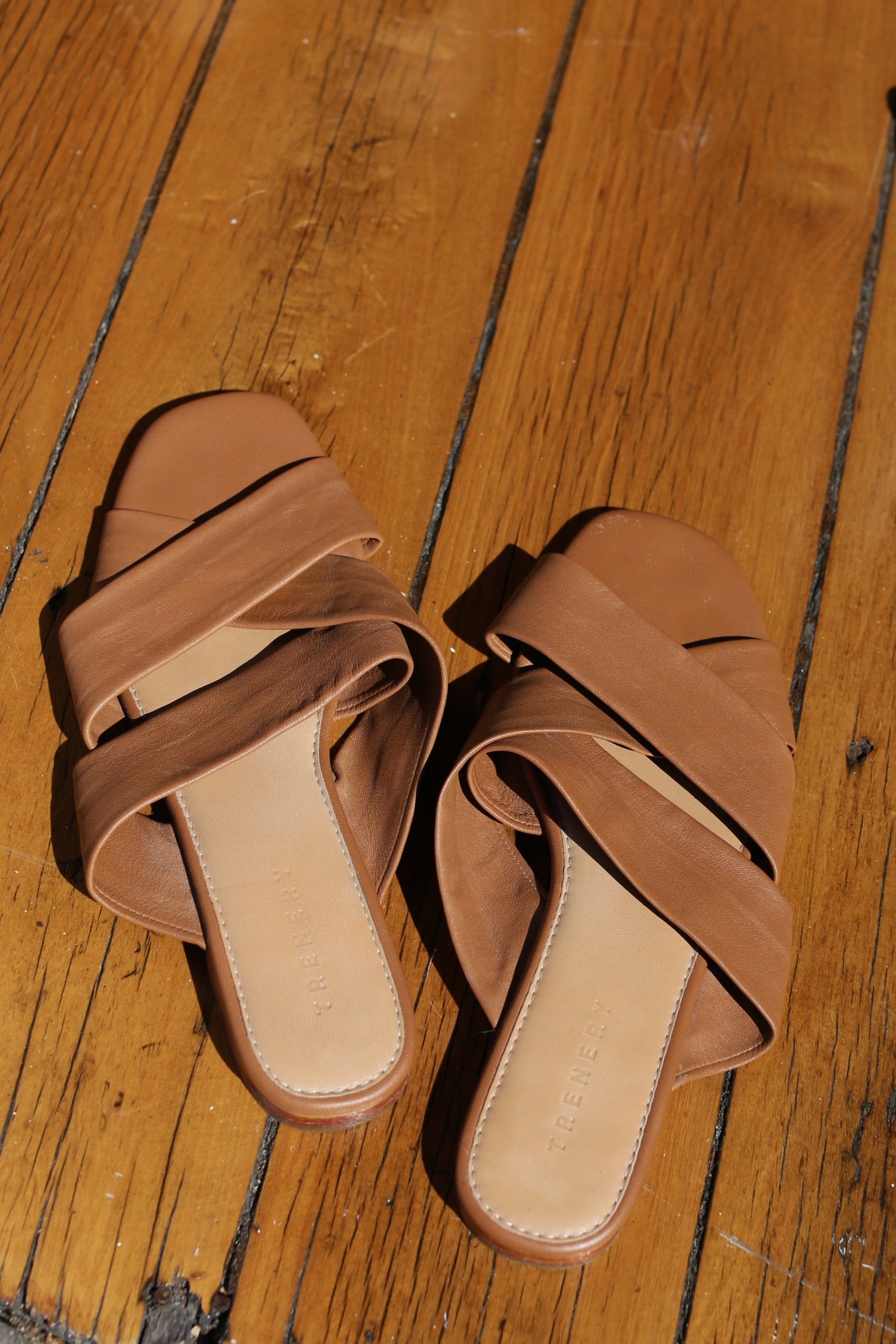 Trenery Leather slides