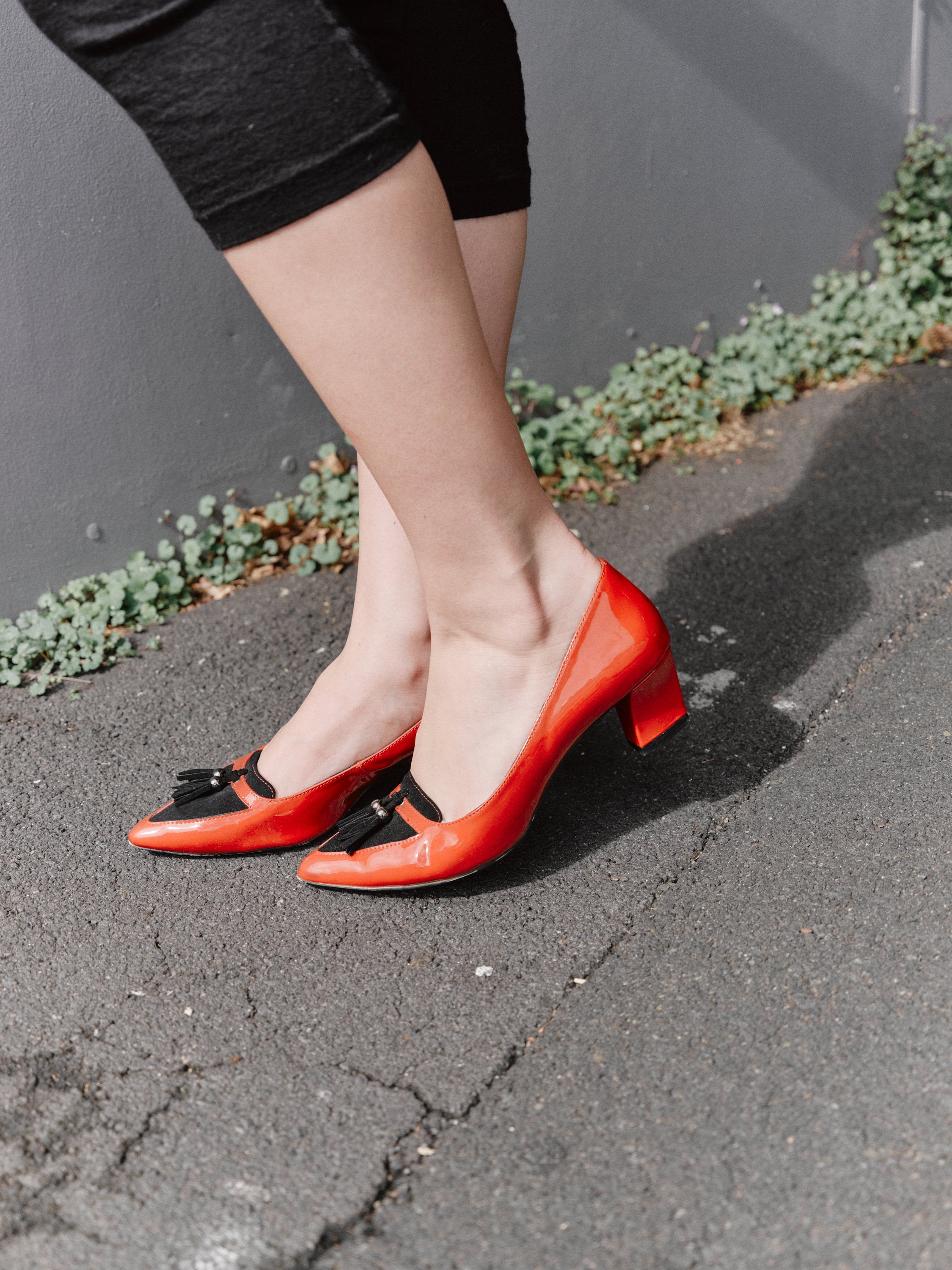 Florsheim red patient heels