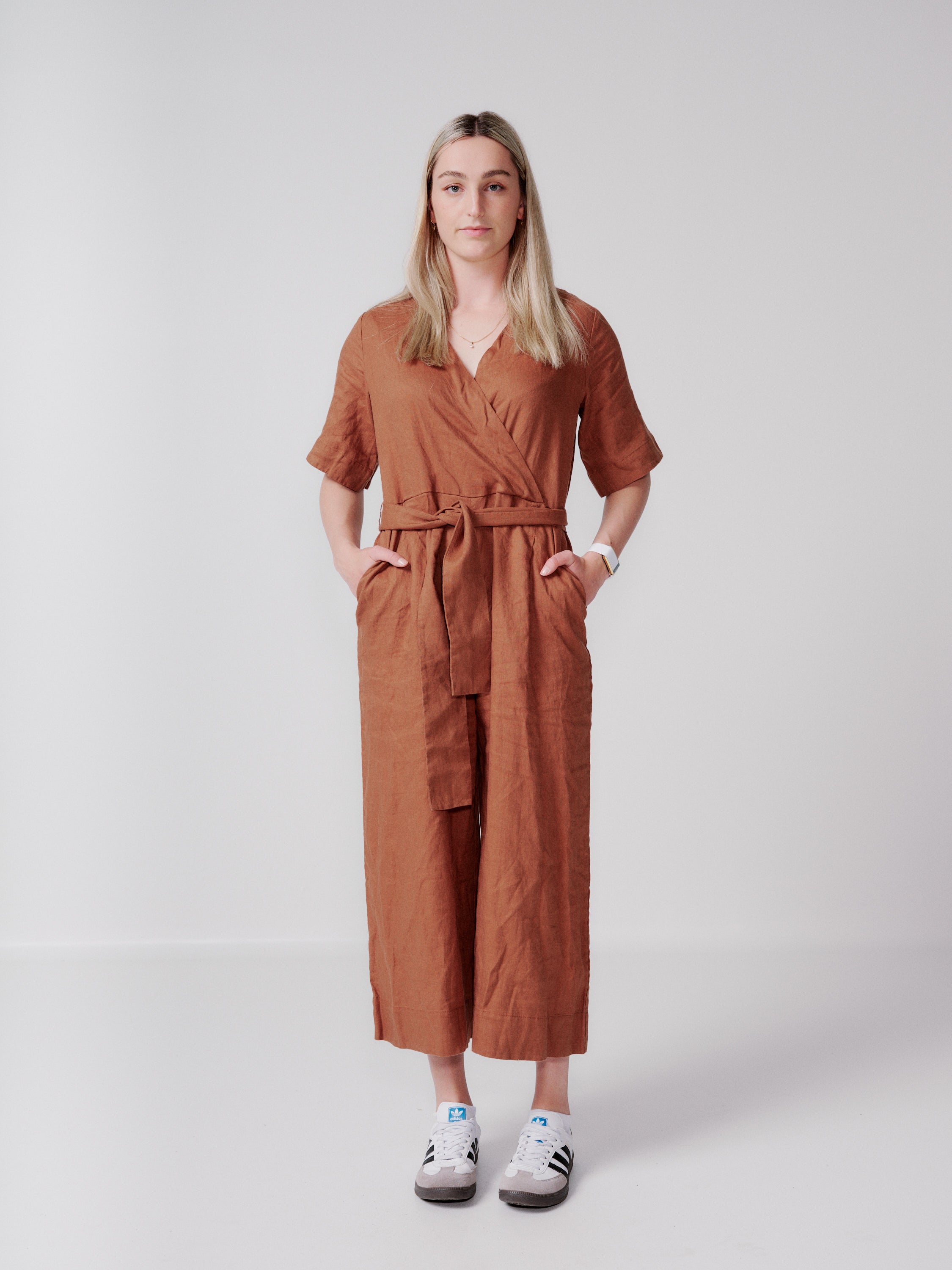 Everlane cross tie jumpsuit