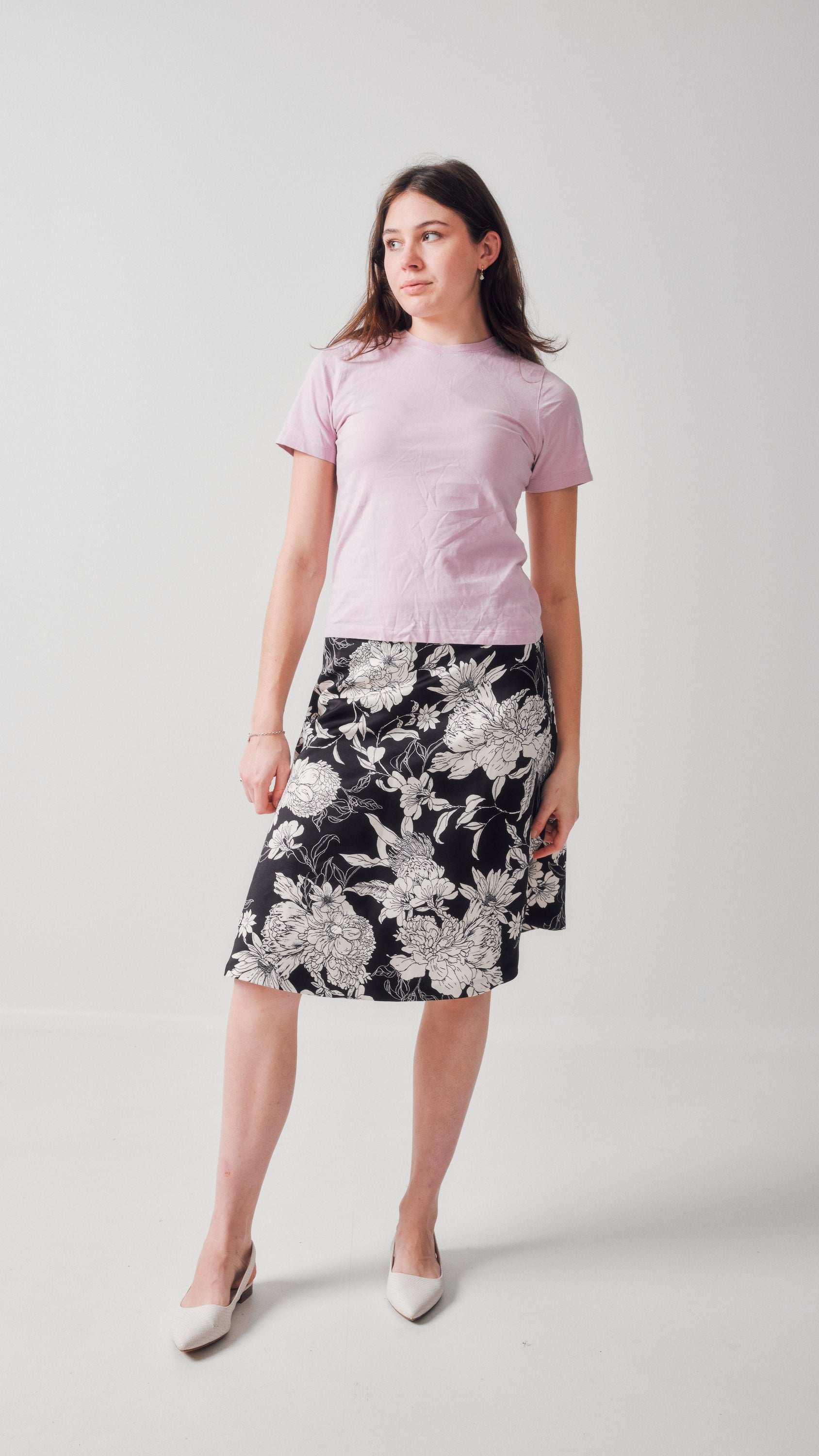 H&M floral print skirt