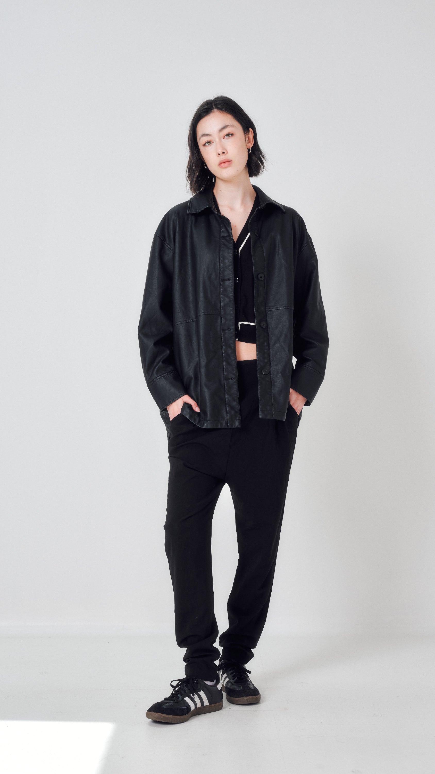 Glassons button up faux Leather jacket