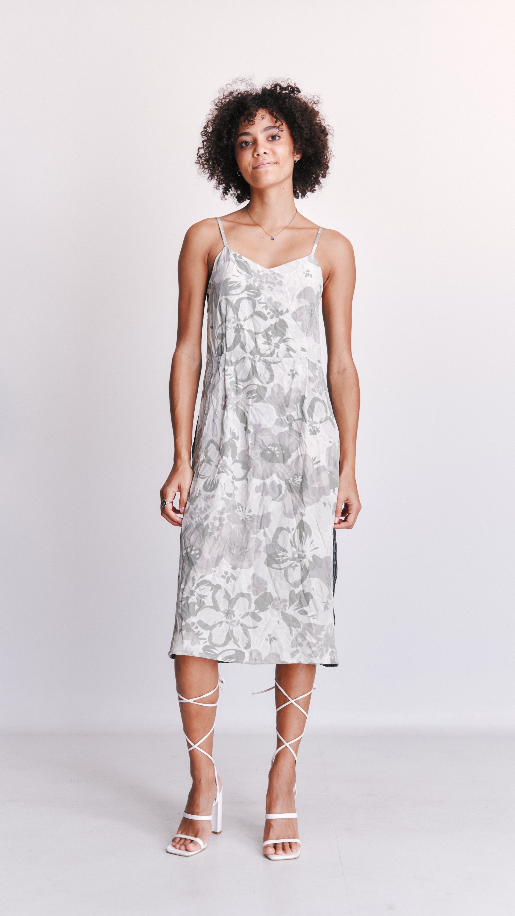 Penny Sage Silk Cotton dress