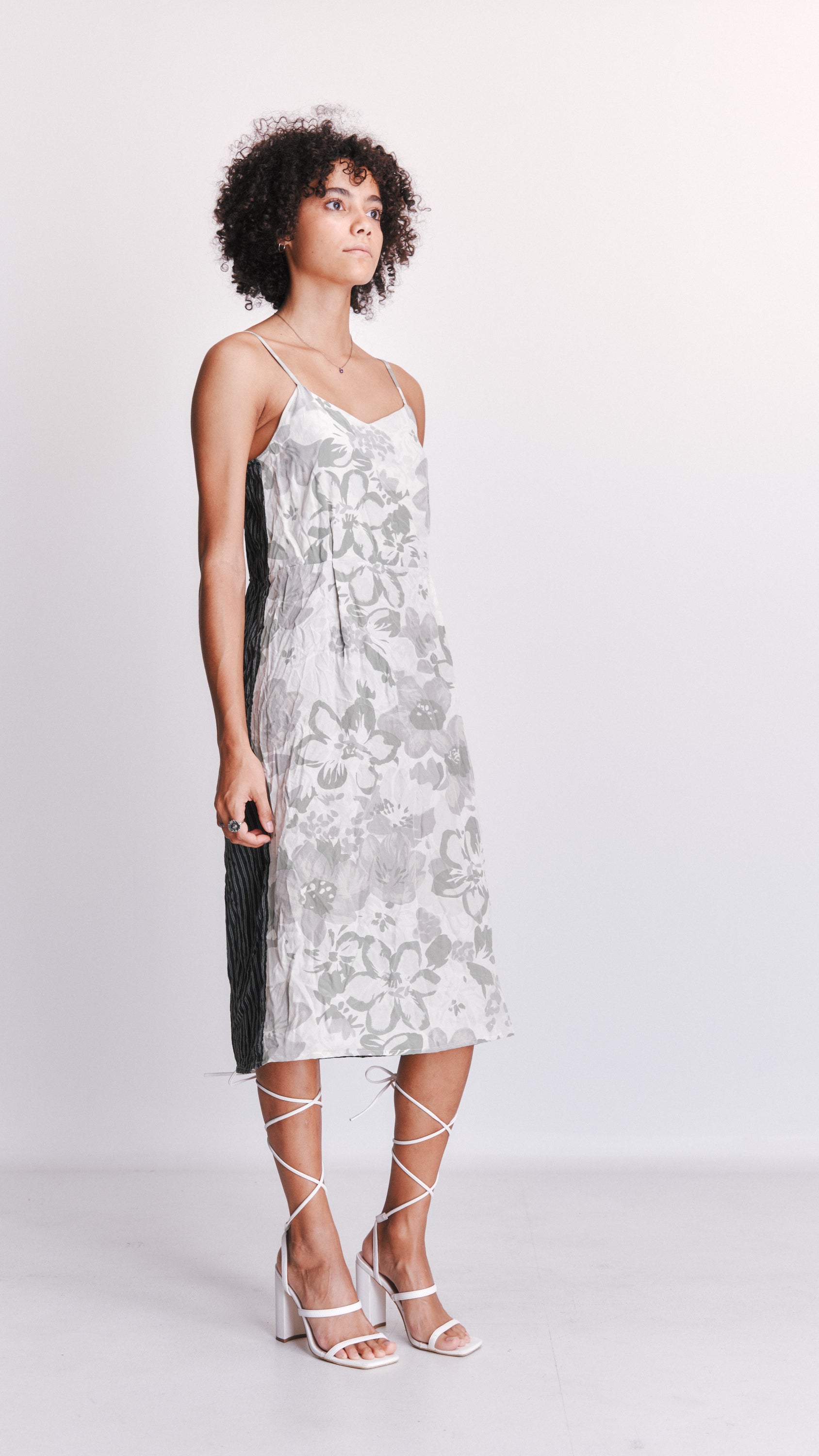 Penny Sage Silk Cotton dress