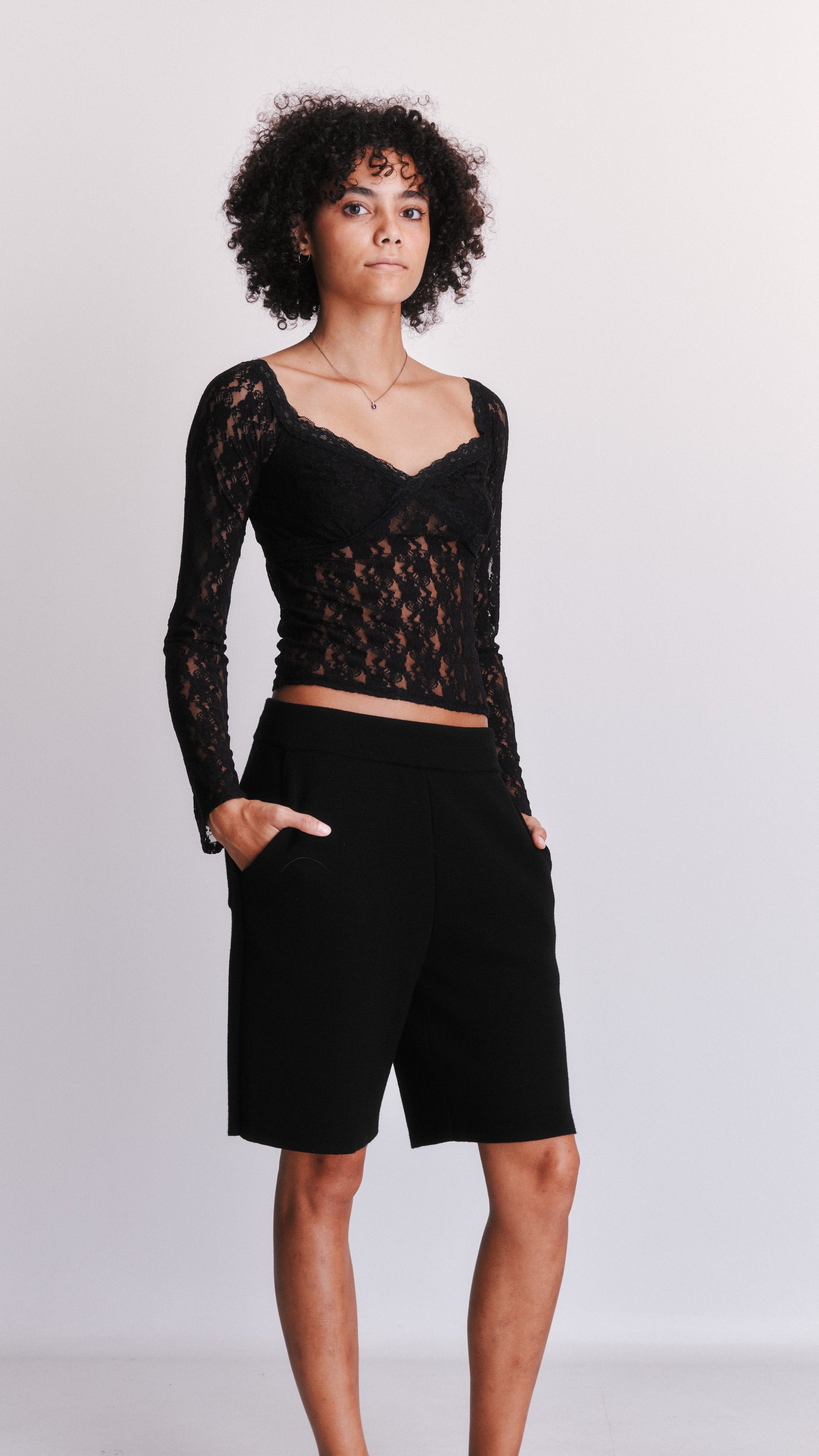 Glassons lace crop top