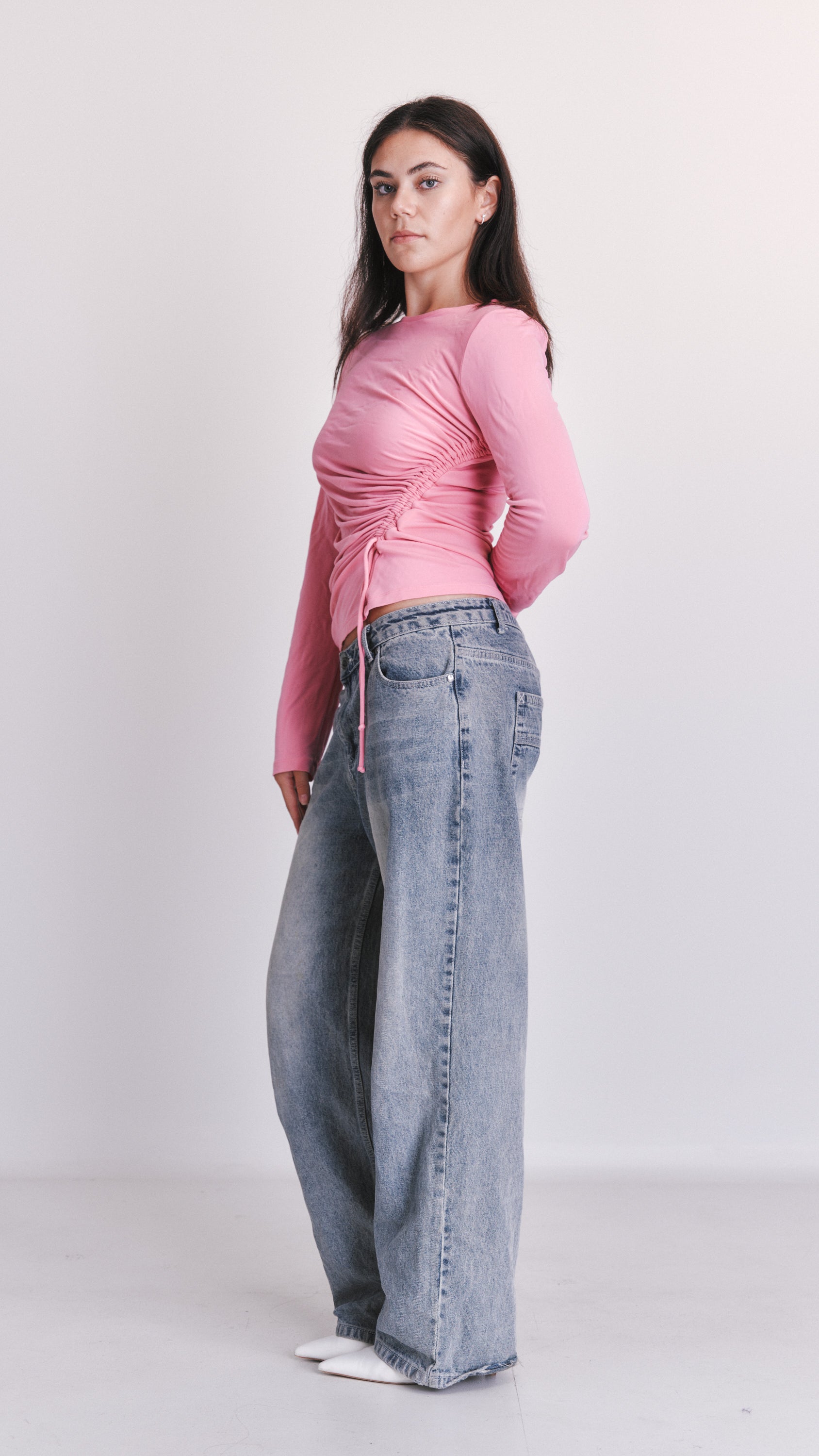Róhe ruched top