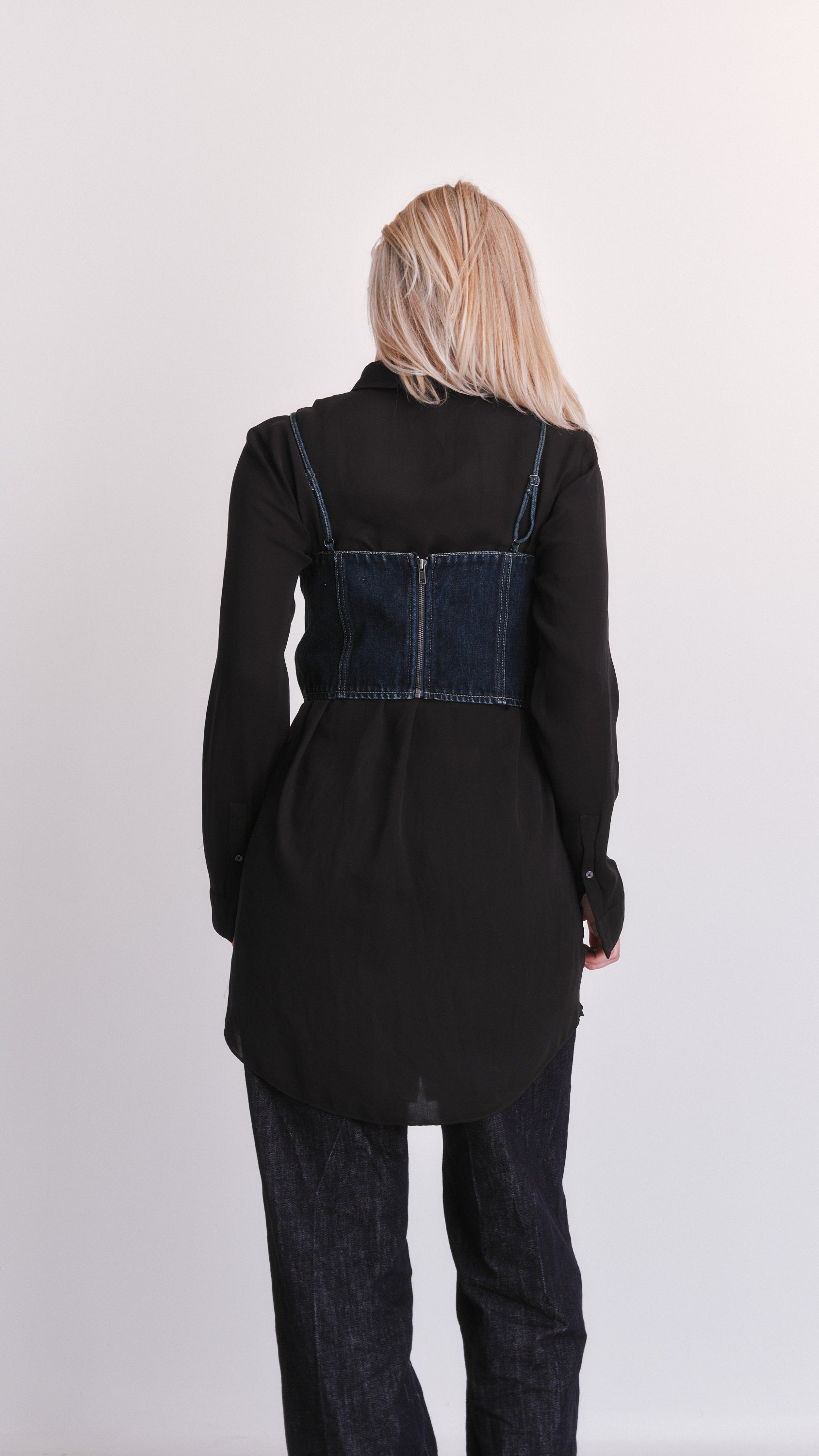 Glassons denim crop top