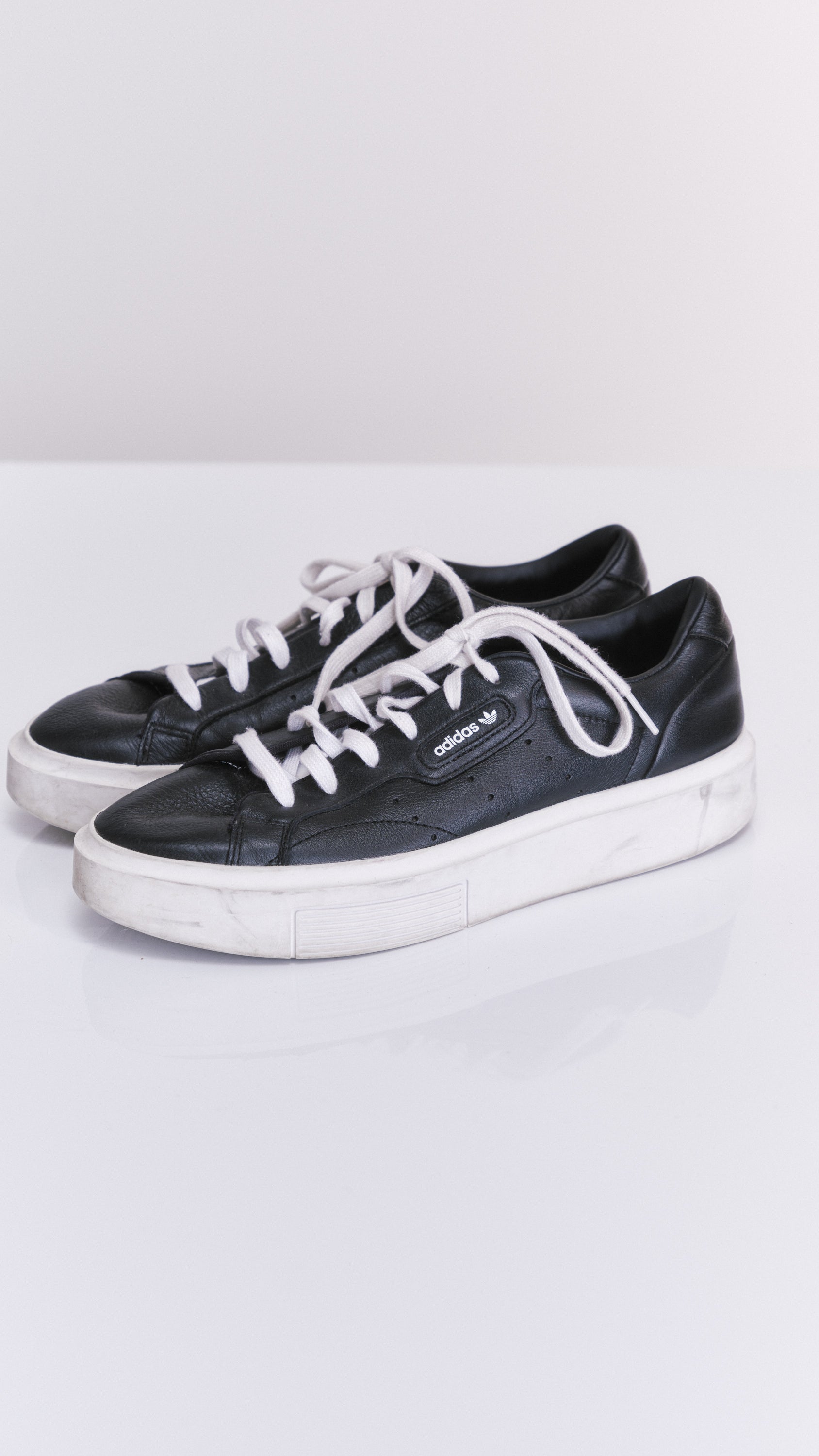 Adidas lace up trainers