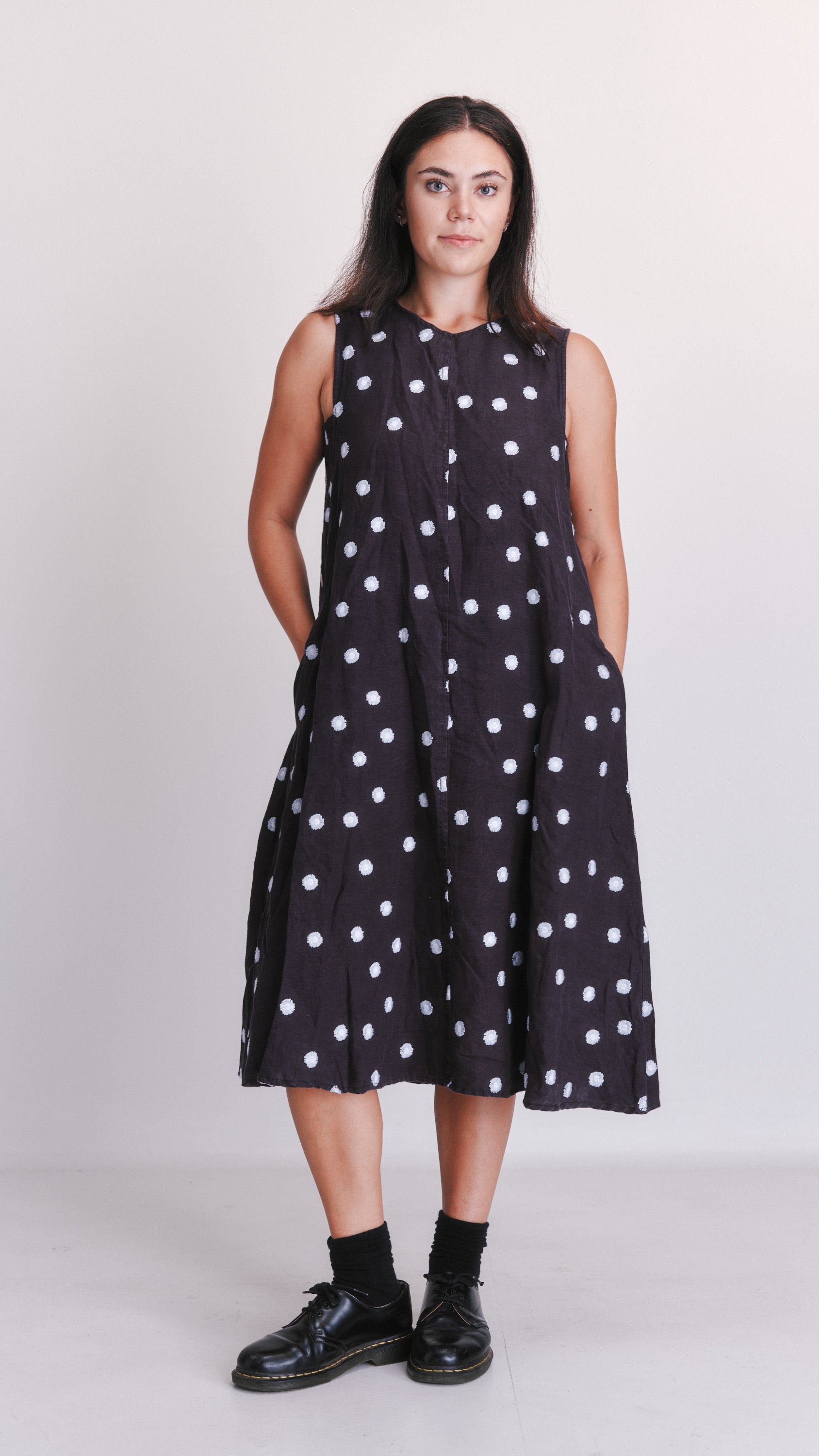 Hej Hej Linen embriodered dress
