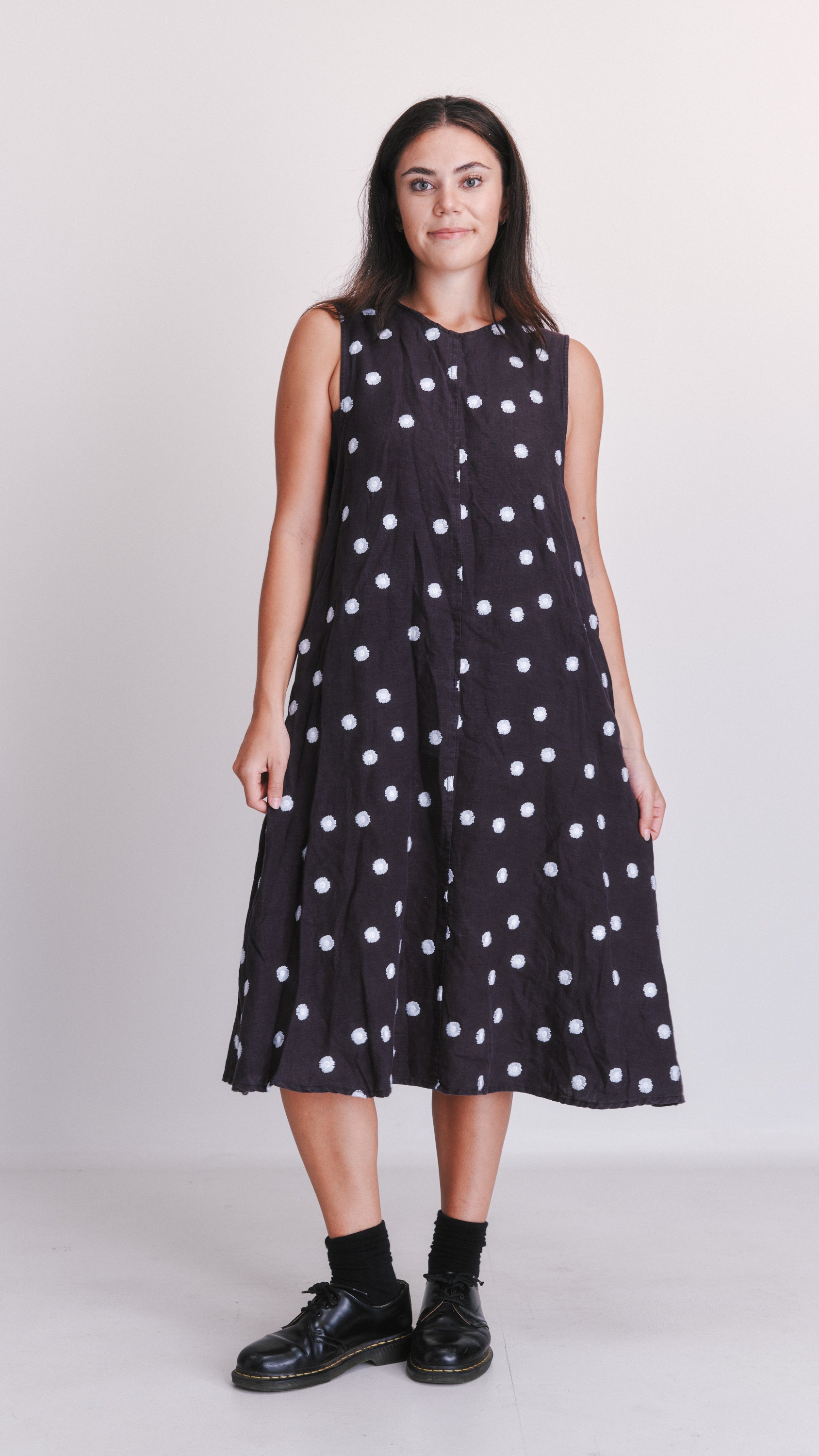 Hej Hej Linen embriodered dress