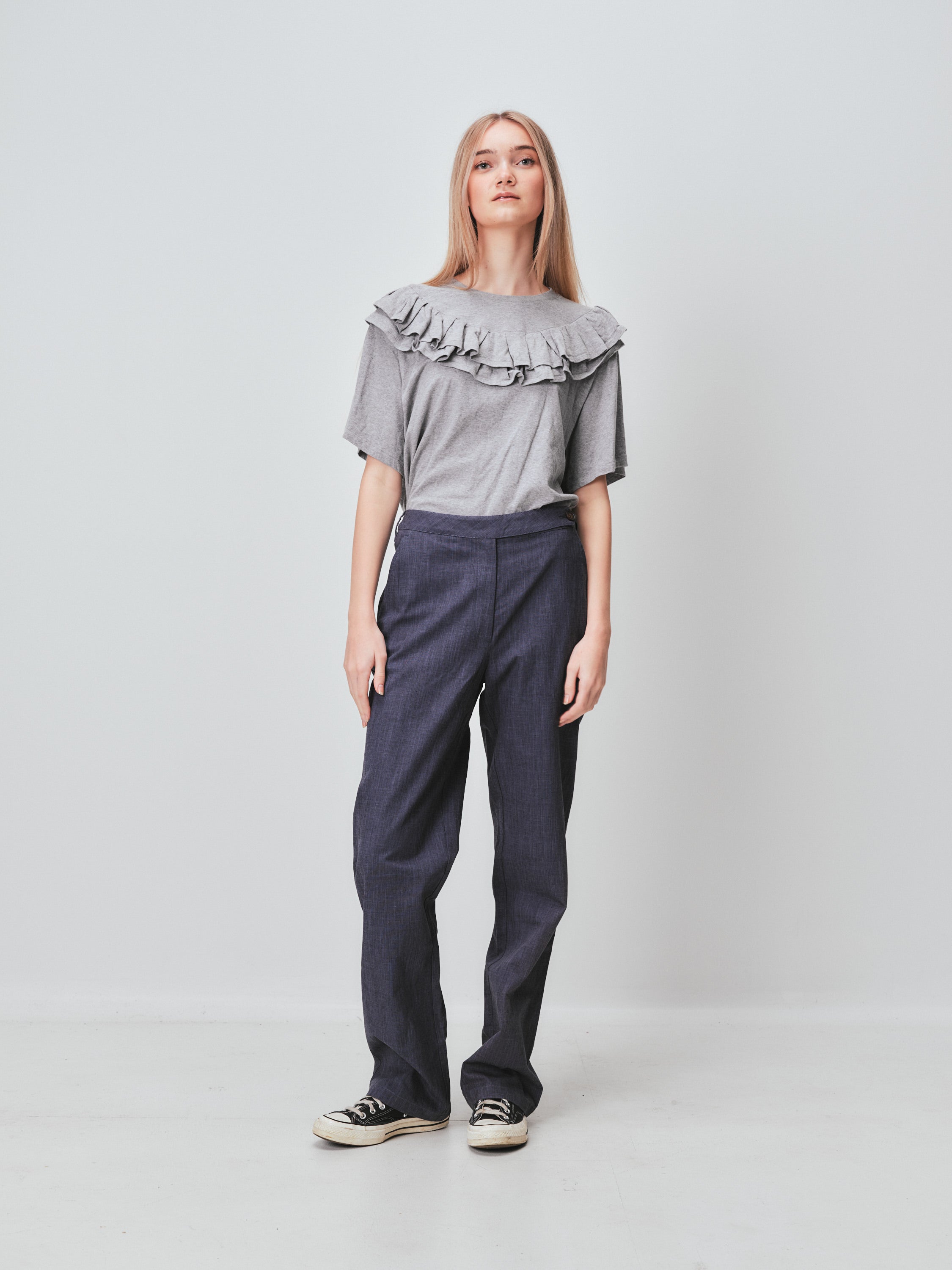 Workshop Cotton straight cut pants