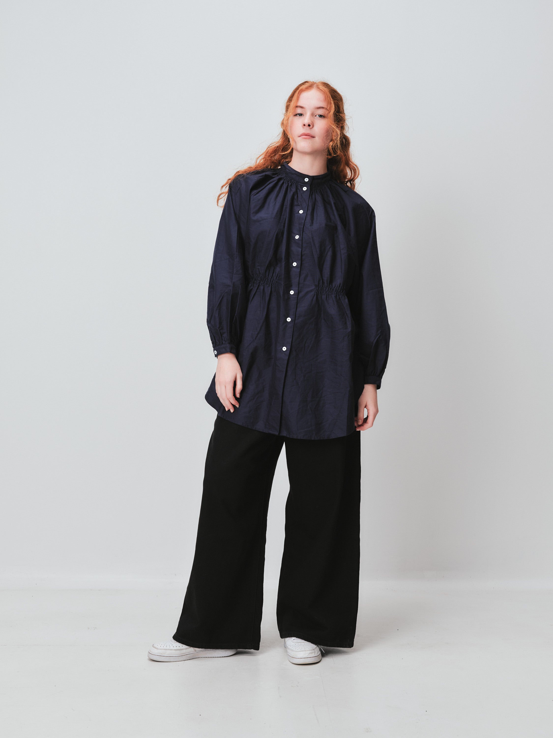 Kowtow gather waist shirt