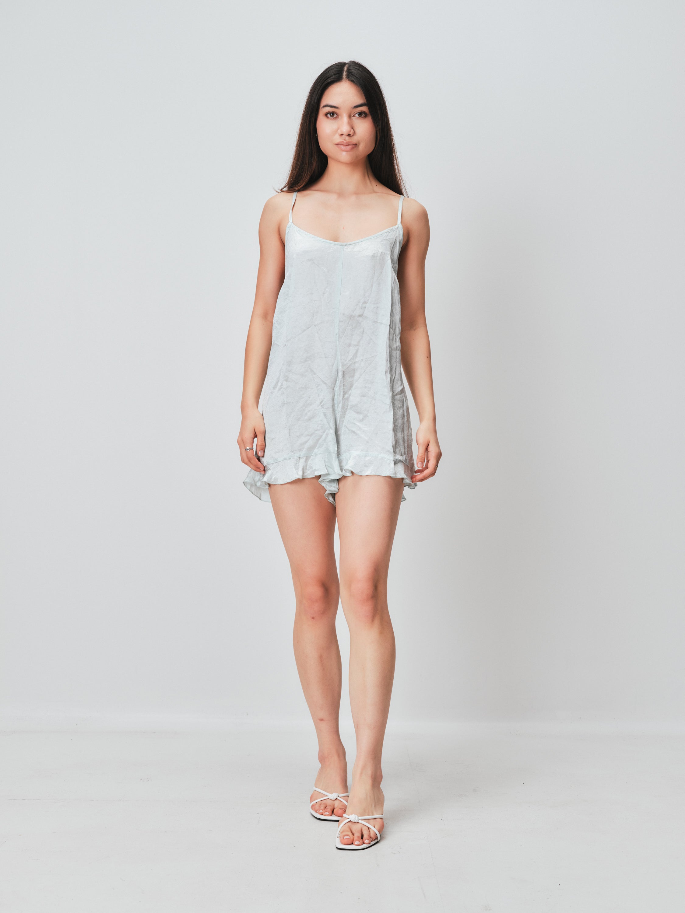 Ruby frill hem playsuit