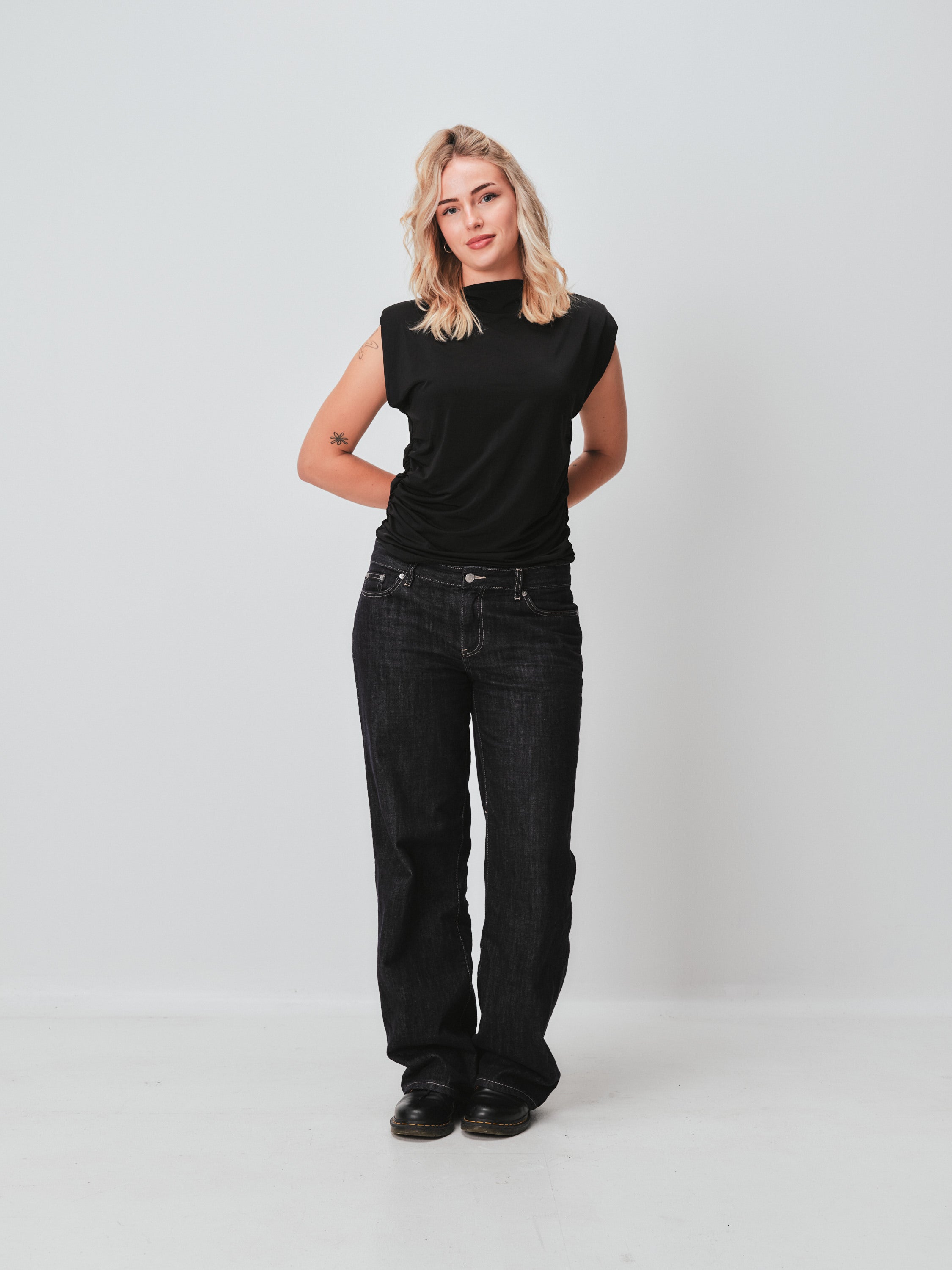 H&M rouched gather top