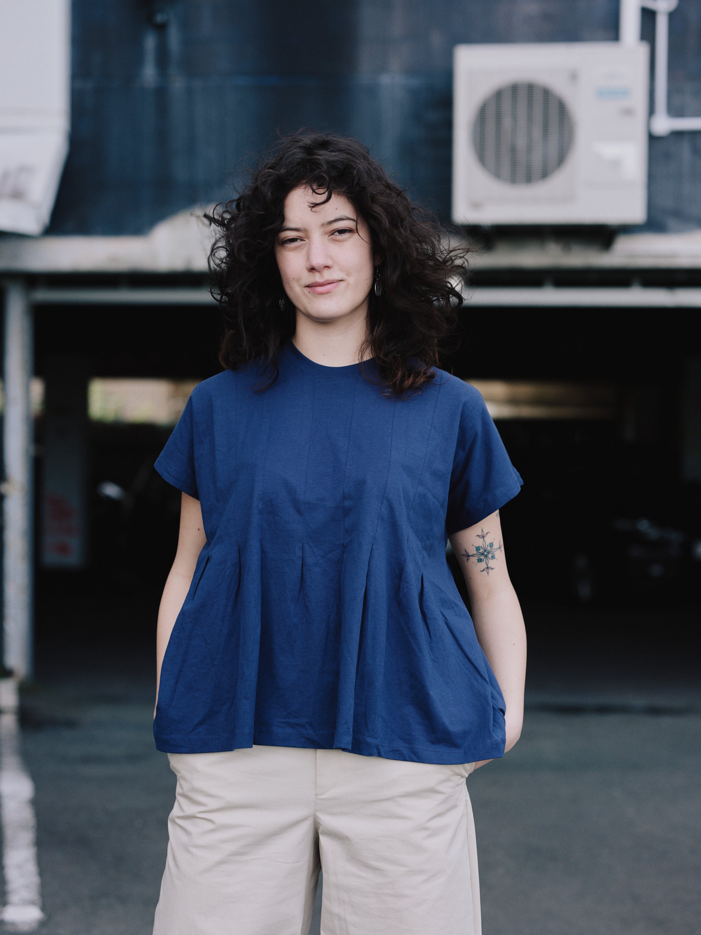 Kowtow pleated tee