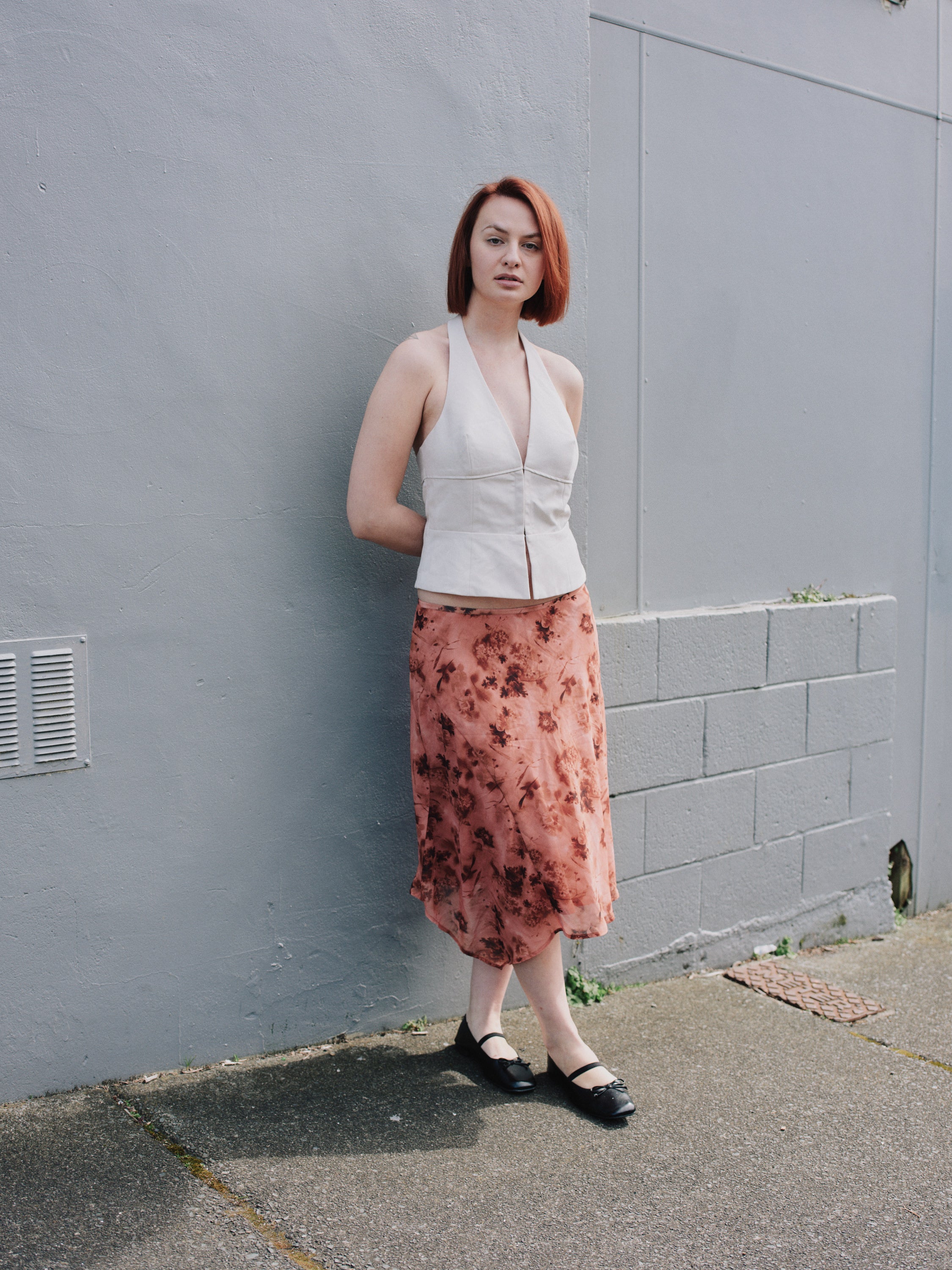 Glassons floral midi skirt