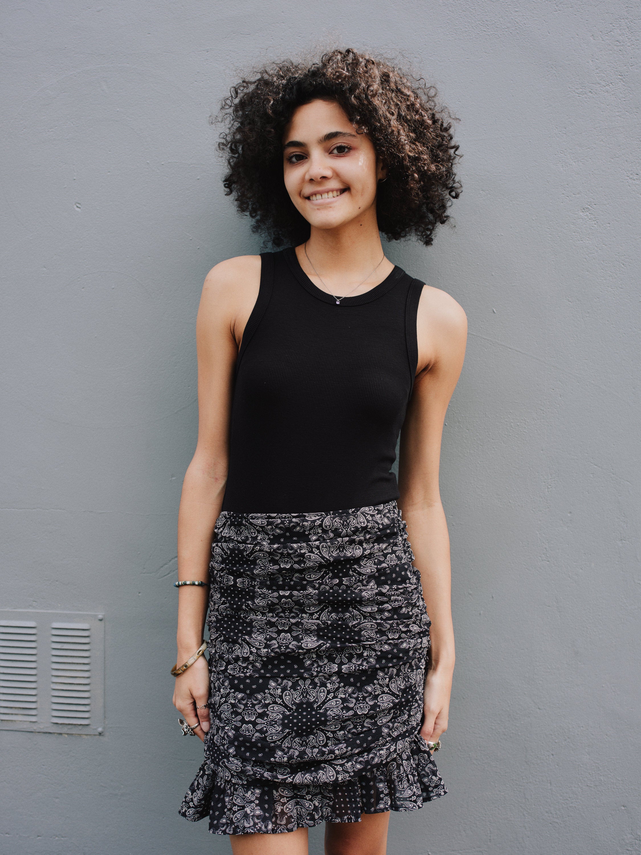 Superette print skirt