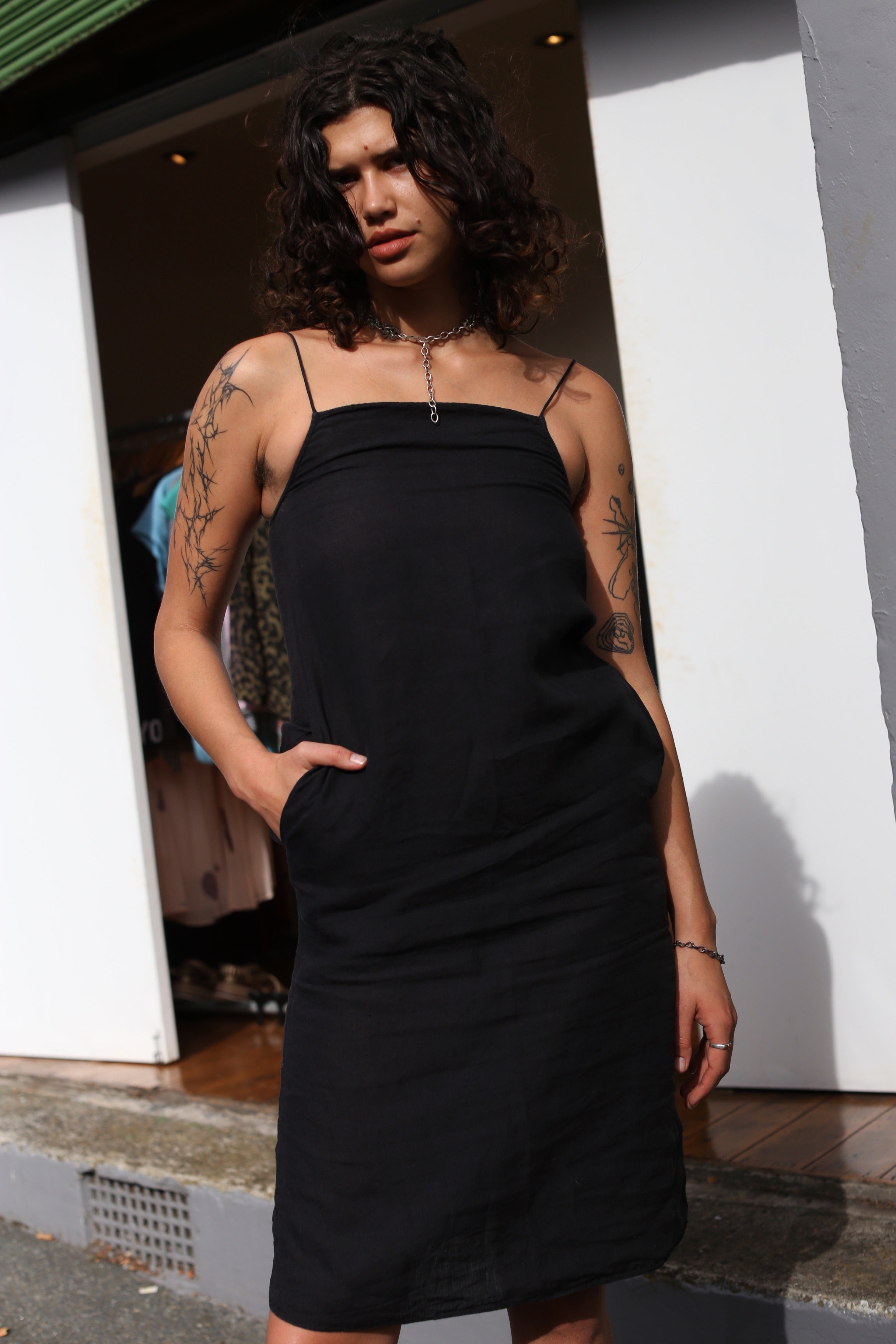 Jac + Jack Linen slip dress