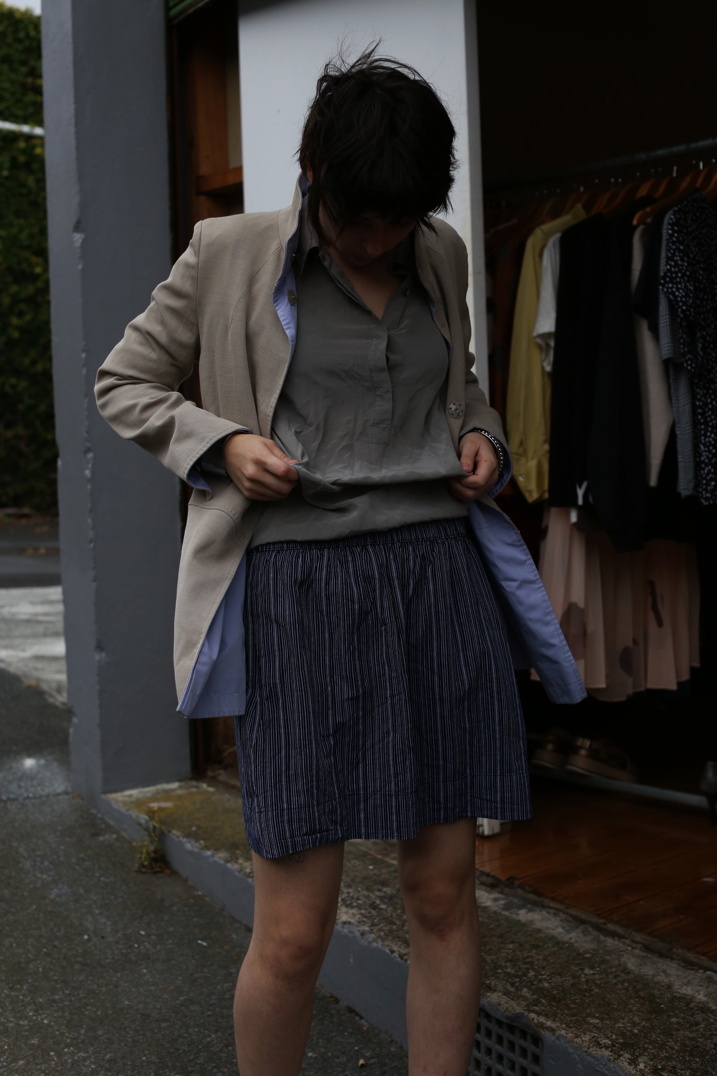 GAP pinstripe skirt
