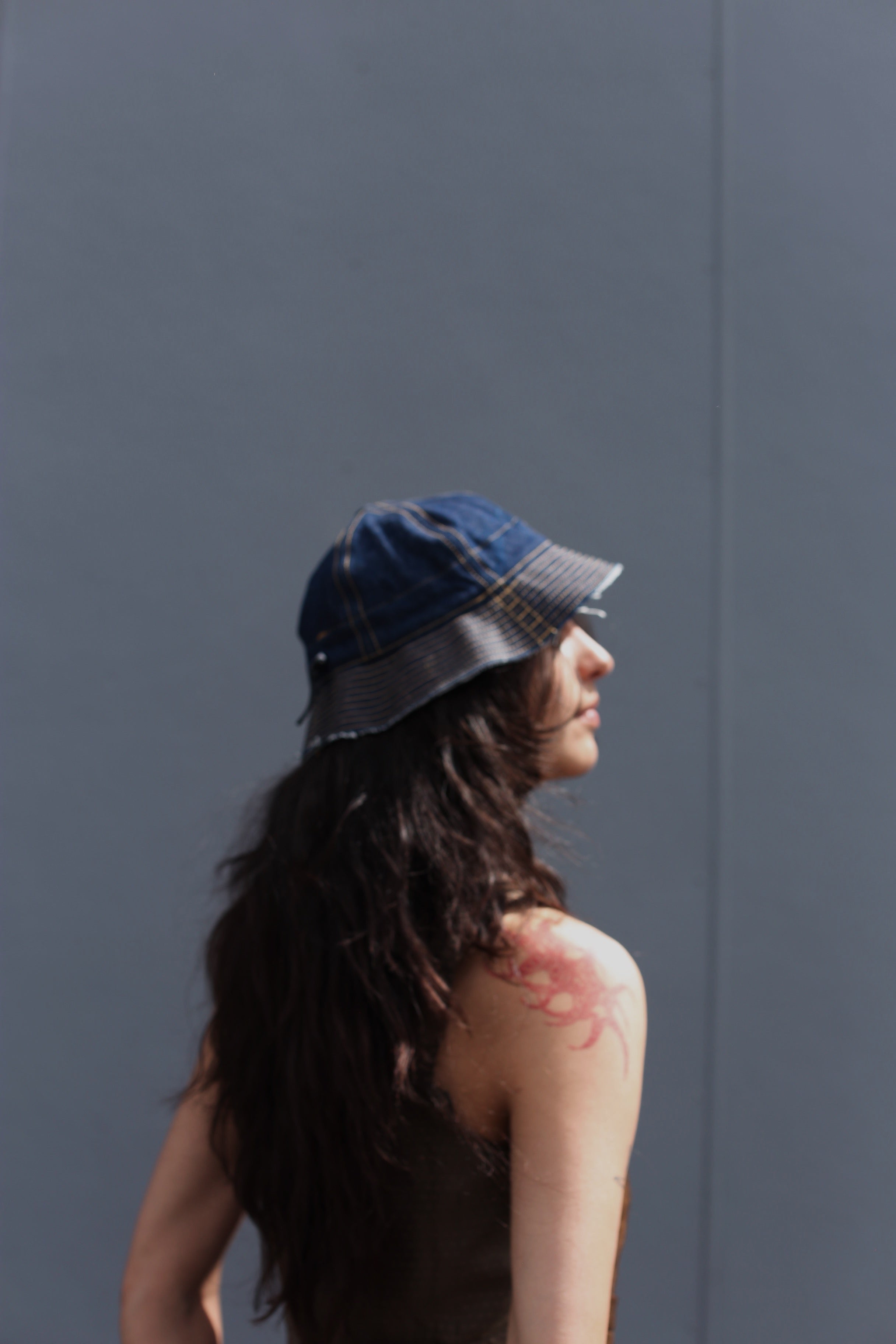 Ratbags x Common upcycled denim bucket hat