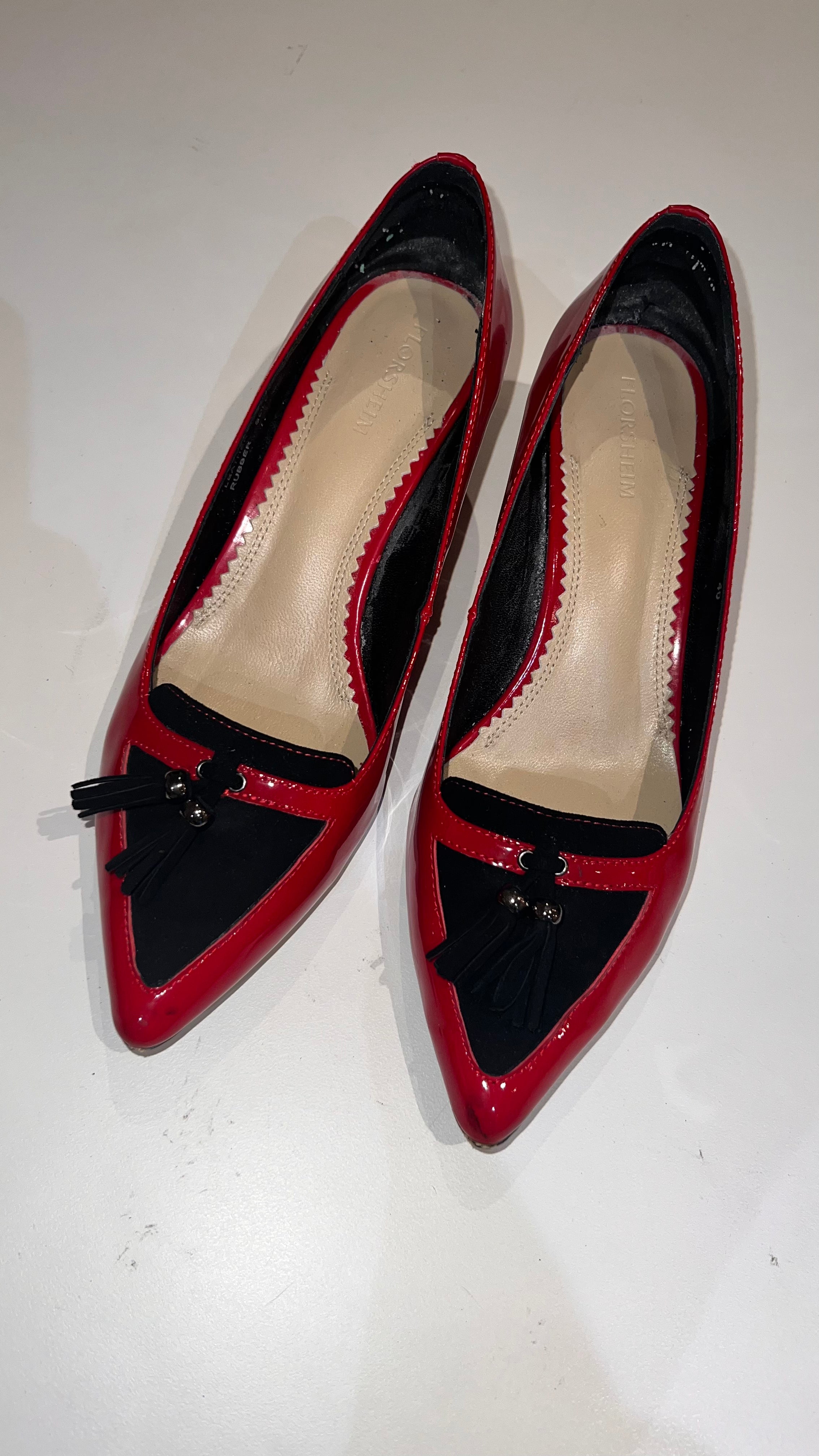 Florsheim red patient heels