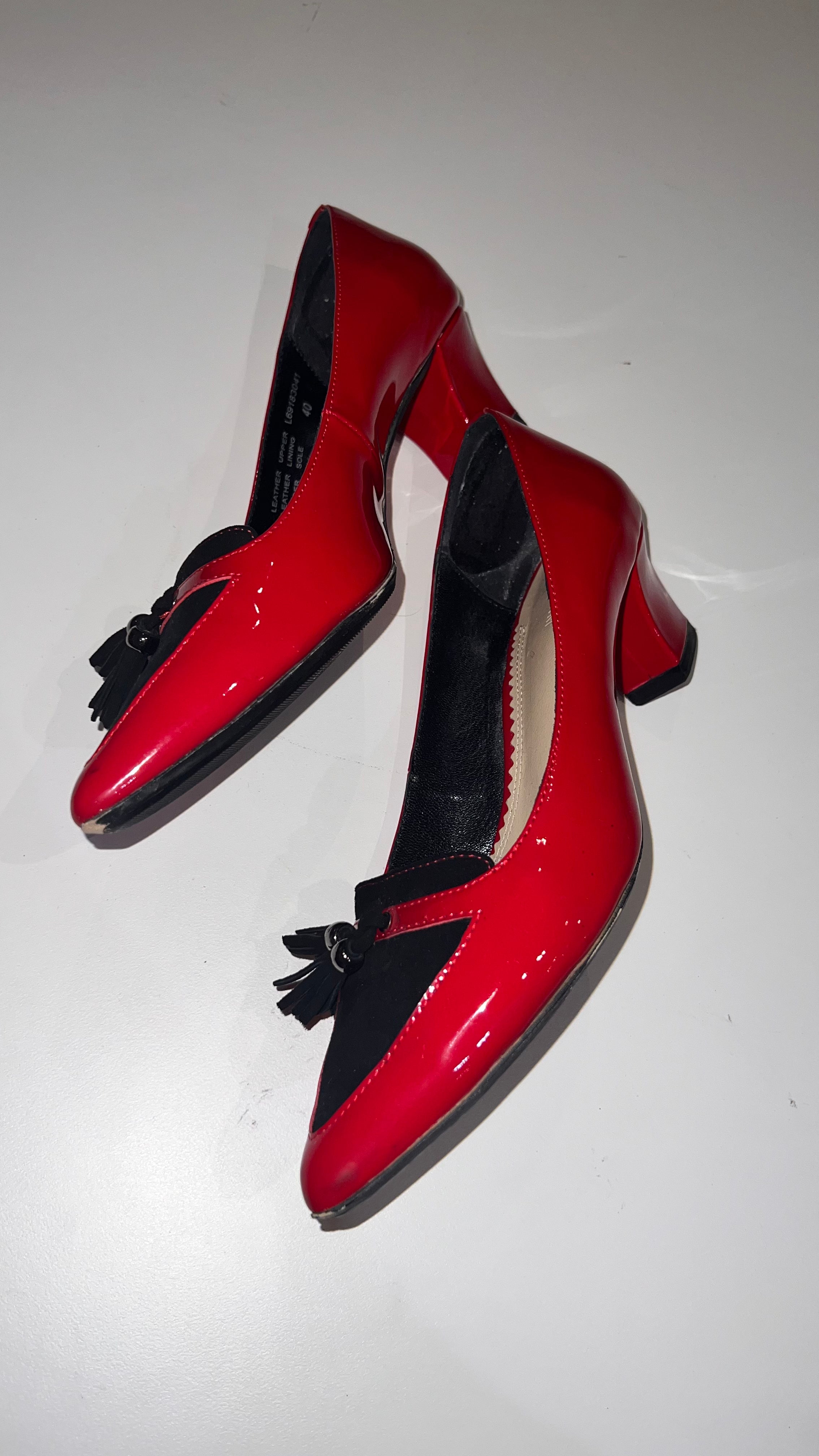 Florsheim red patient heels
