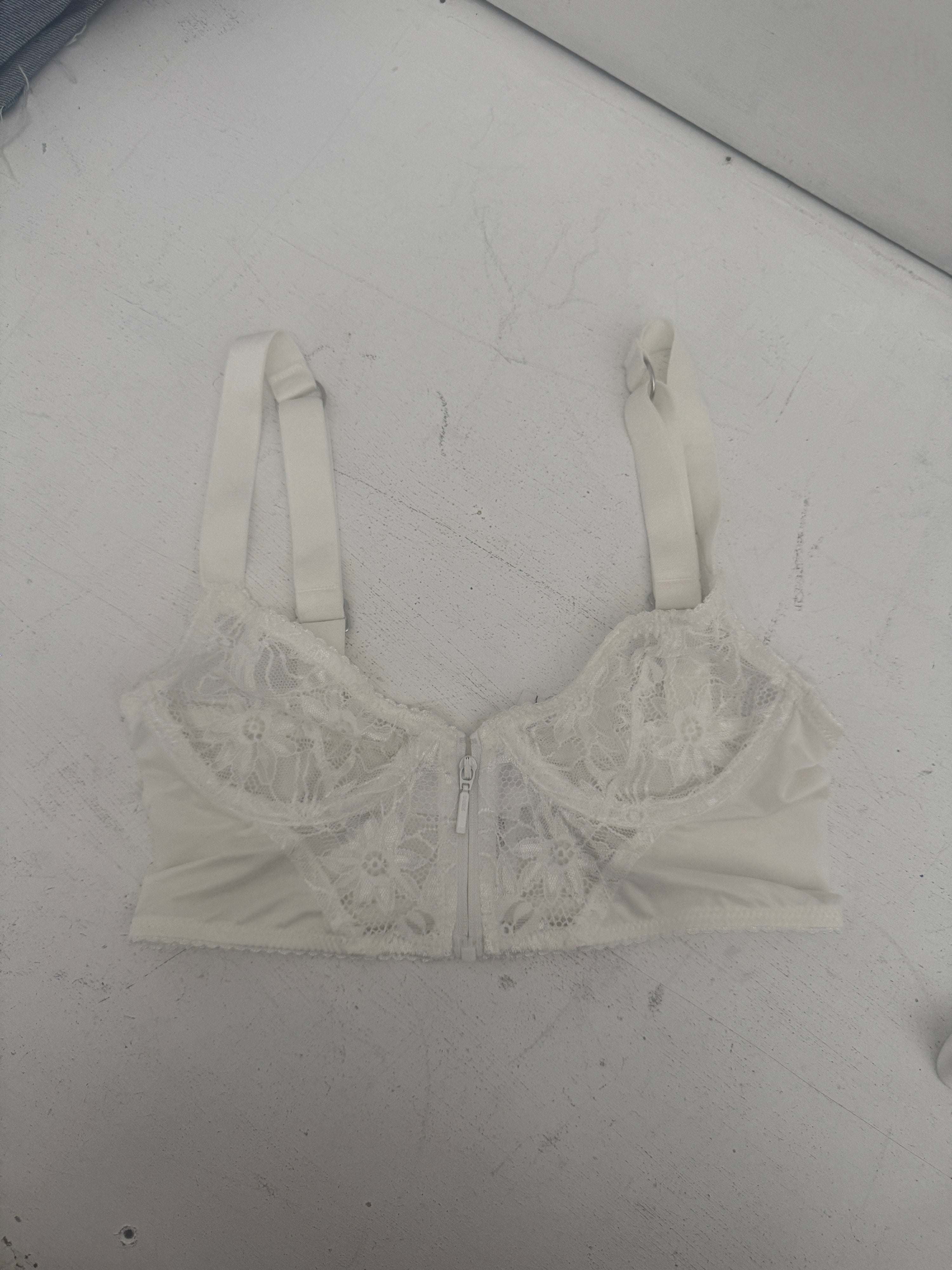 Lonely Lingerie front zip bralet