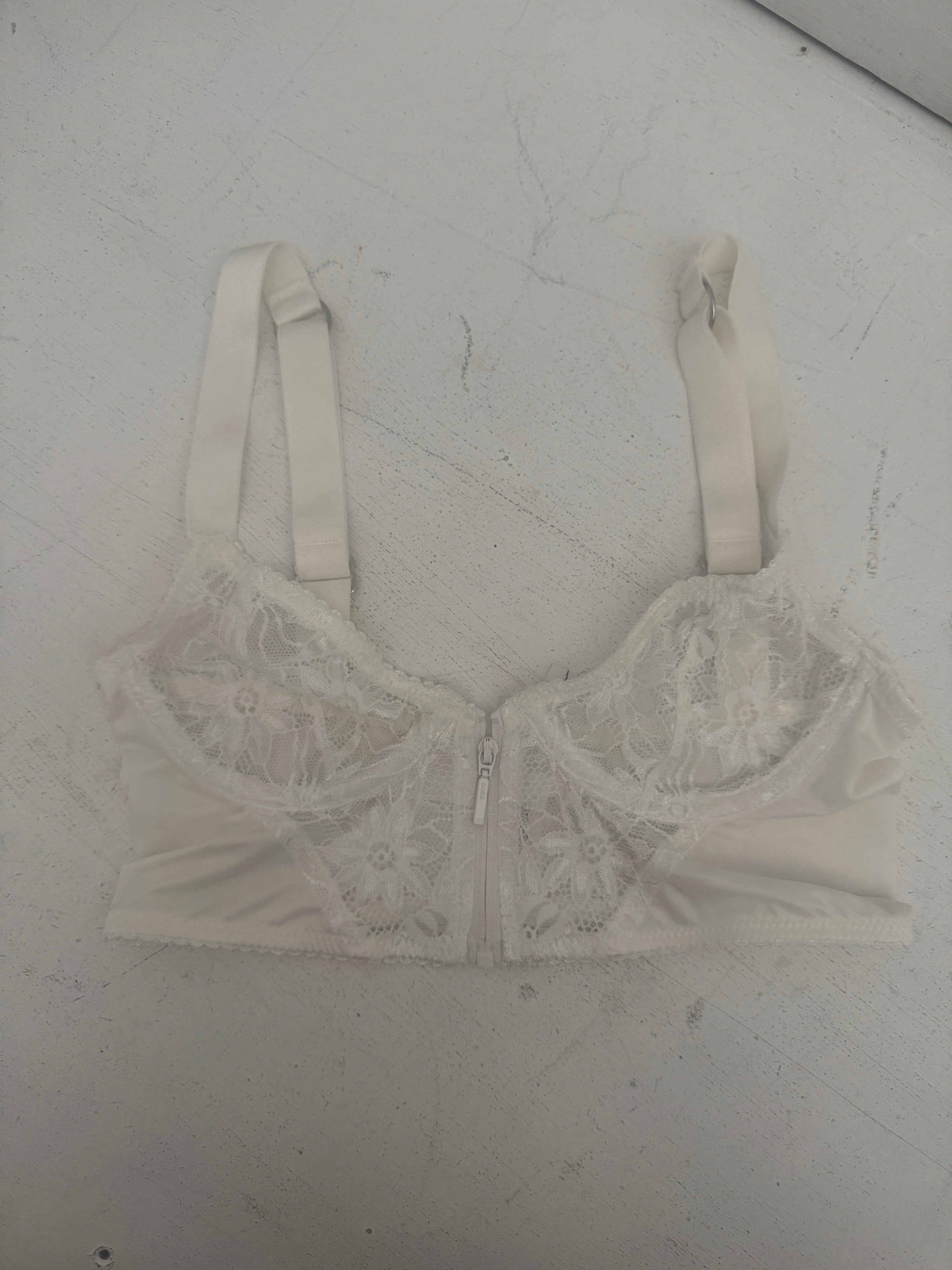 Lonely Lingerie front zip bralet