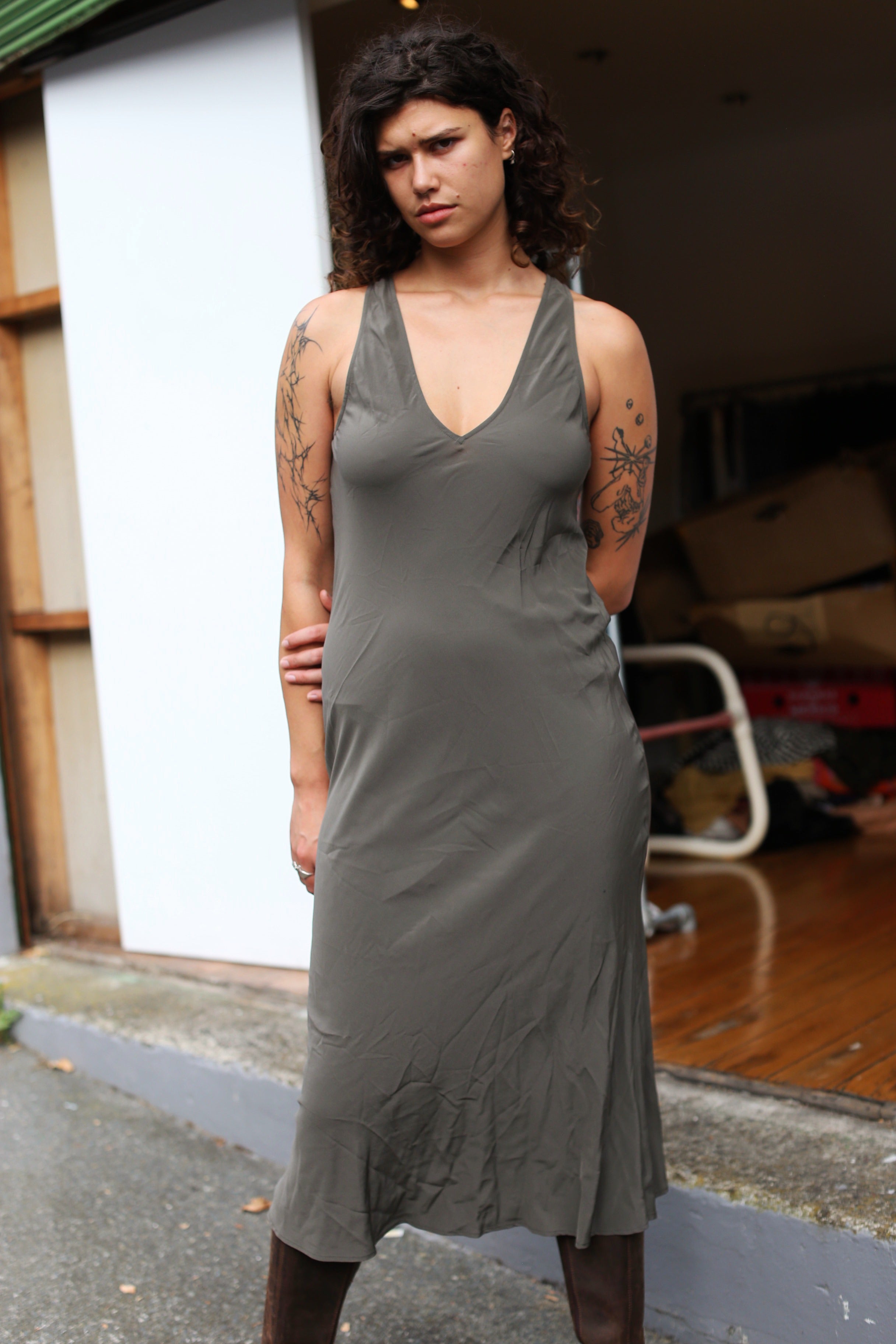 Knuefermann Silk slip dress