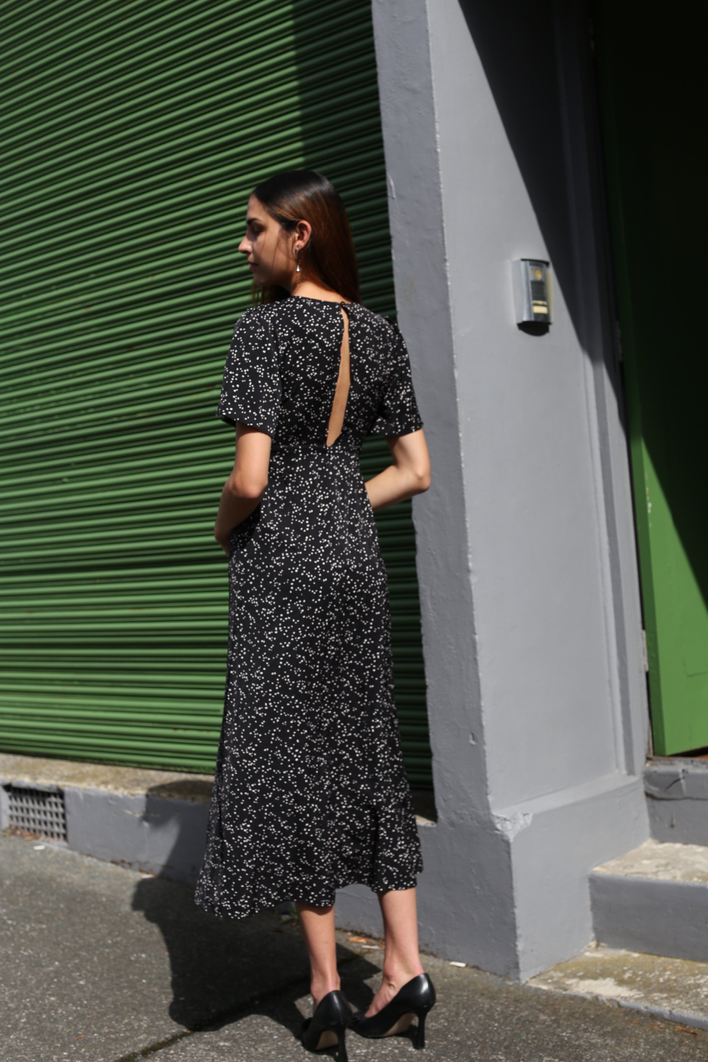 Miss Guided polka dot midi dress