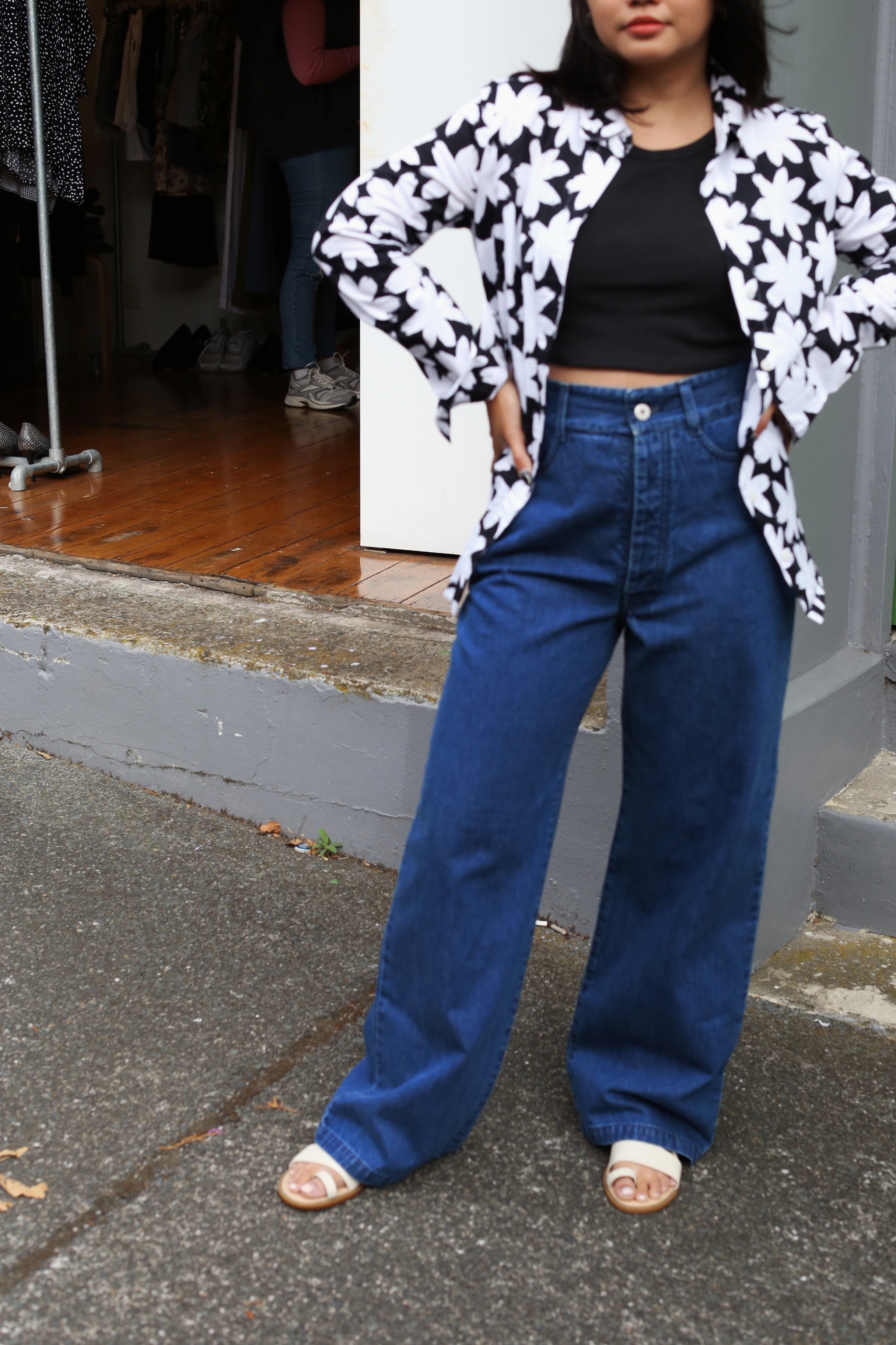 Kowtow dark denim jeans