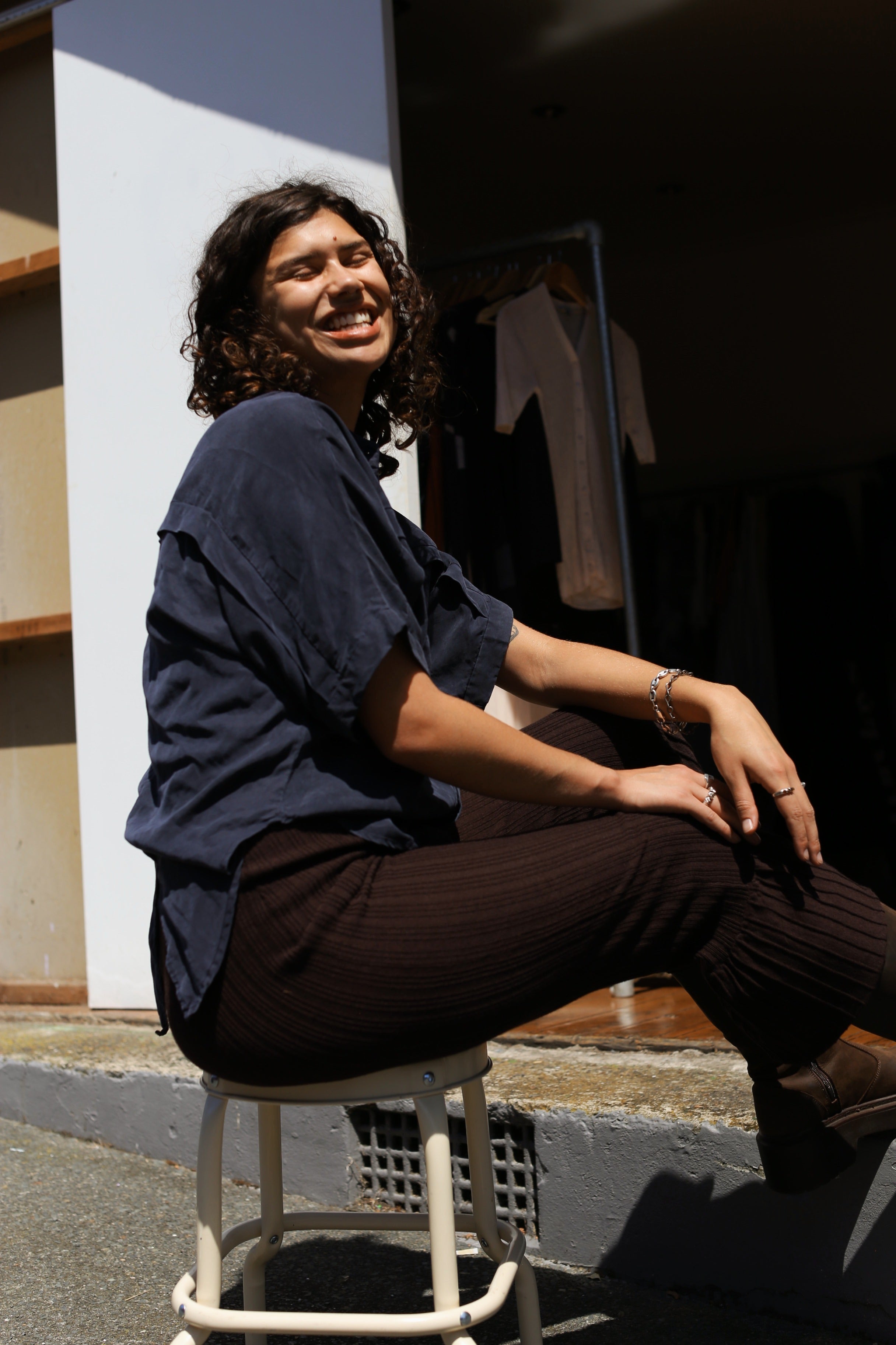 Lonely brown culottes