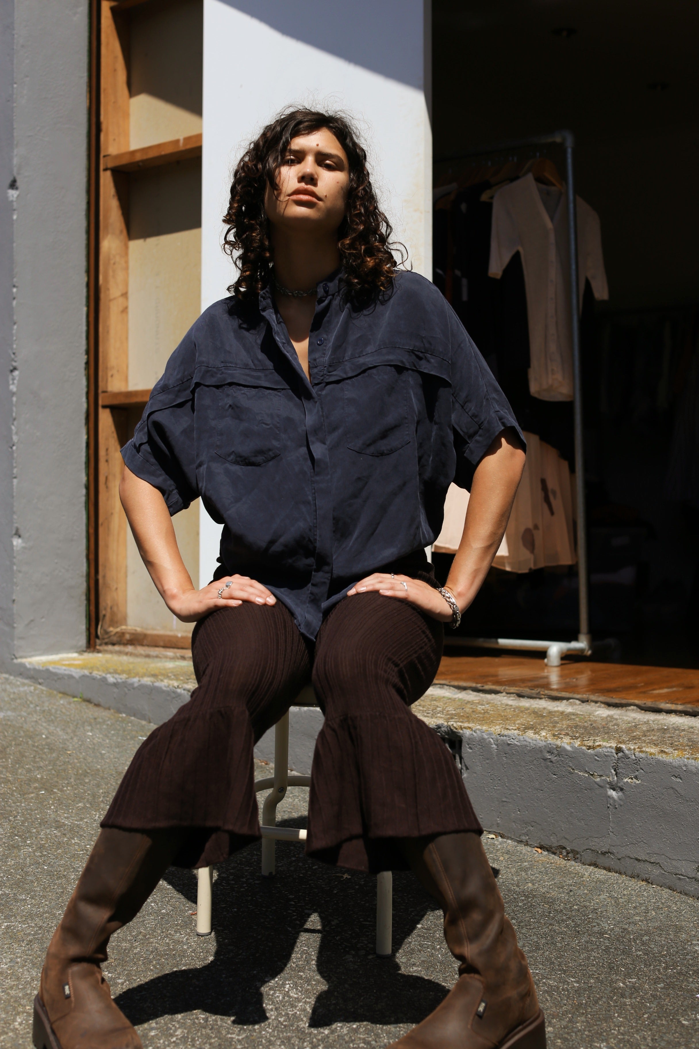 Lonely brown culottes