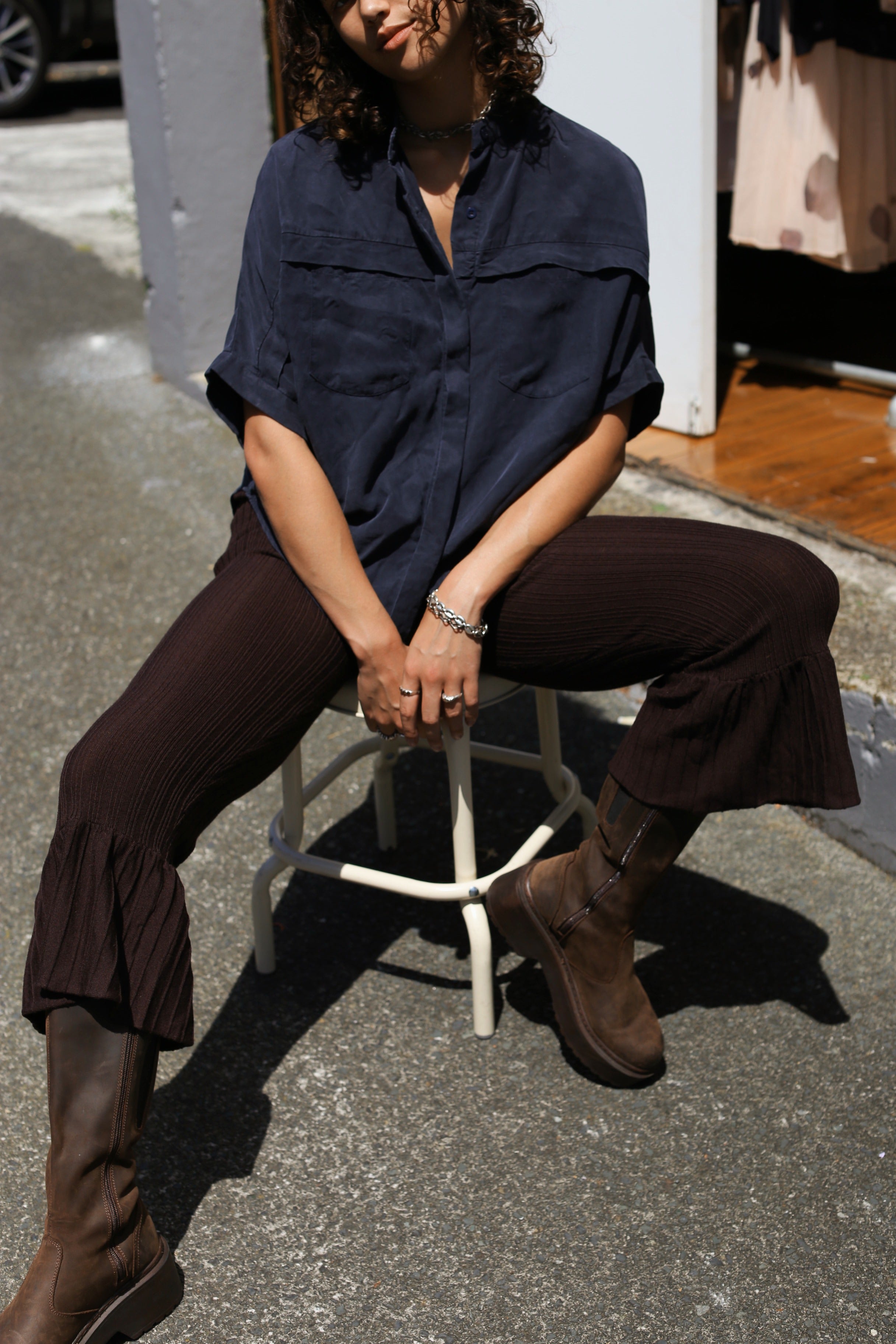 Lonely brown culottes
