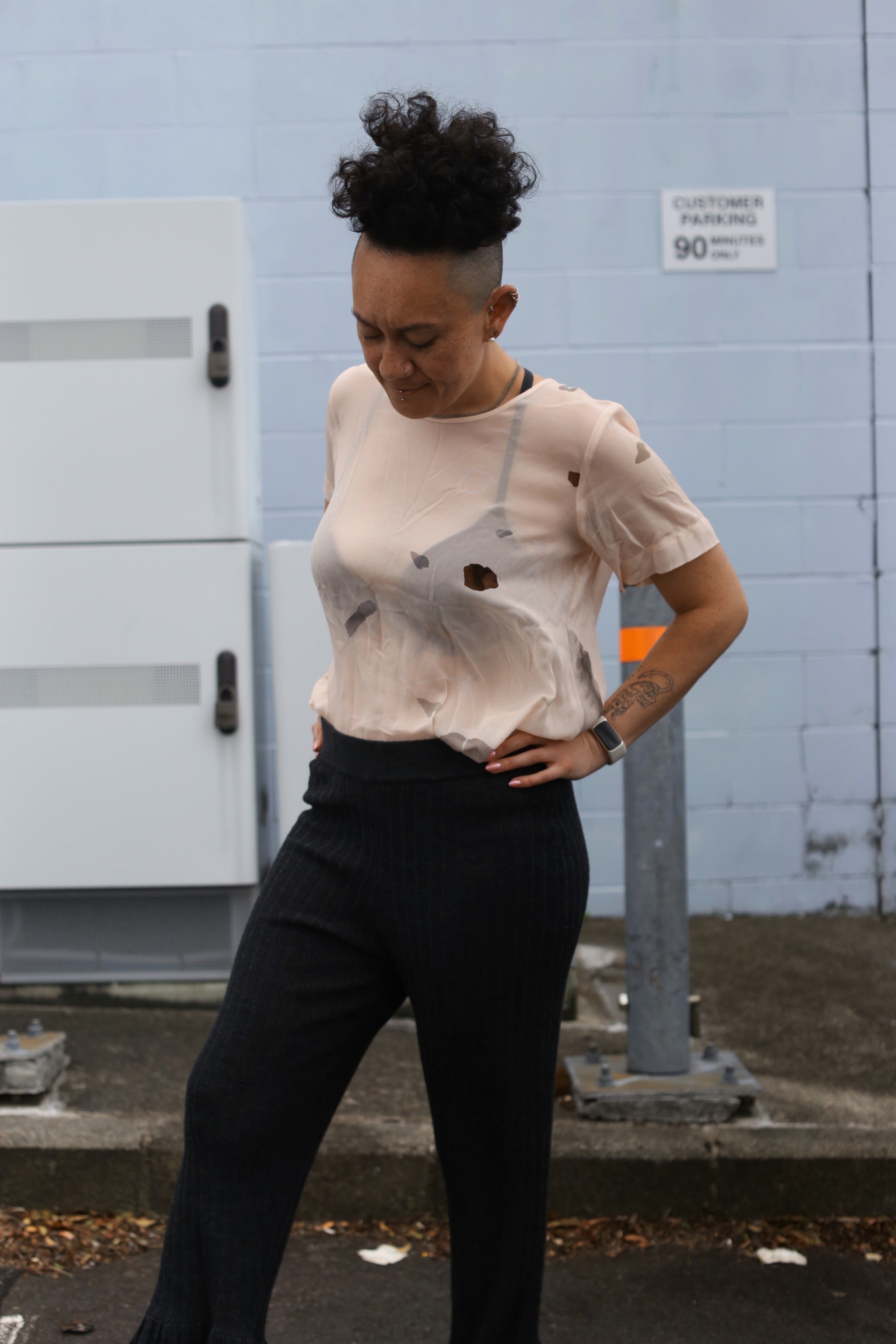Nyne Arc printed top