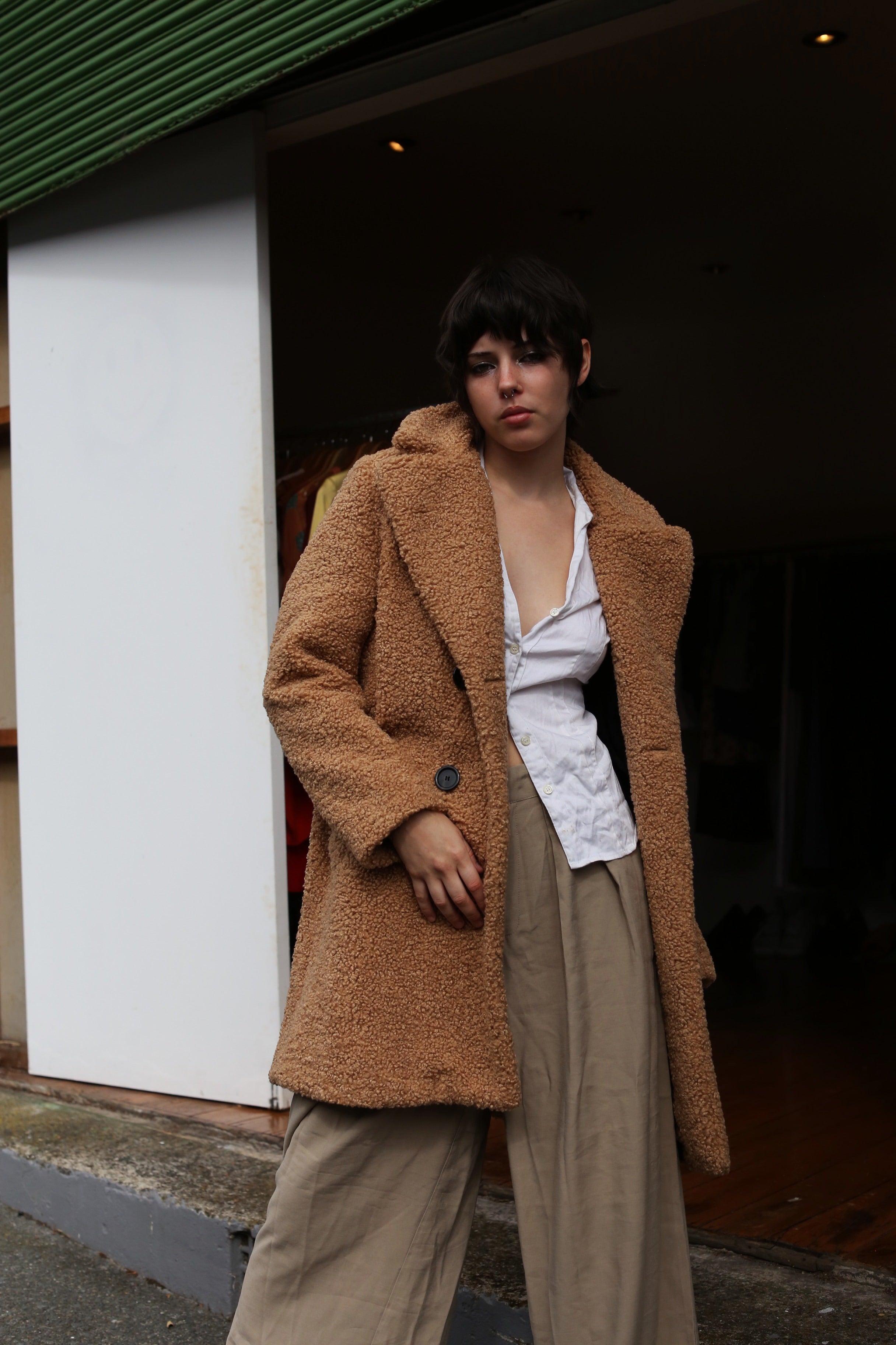 Zara shearling coat